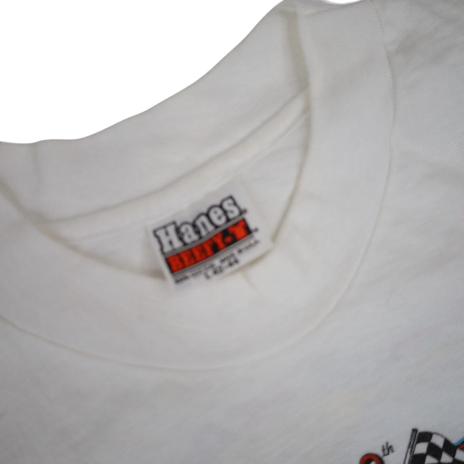 Vintage VTG 80sJohnny Key Classic Sprint Car Racing Graphic T Shirt Size US L / EU 52-54 / 3 - 6 Thumbnail