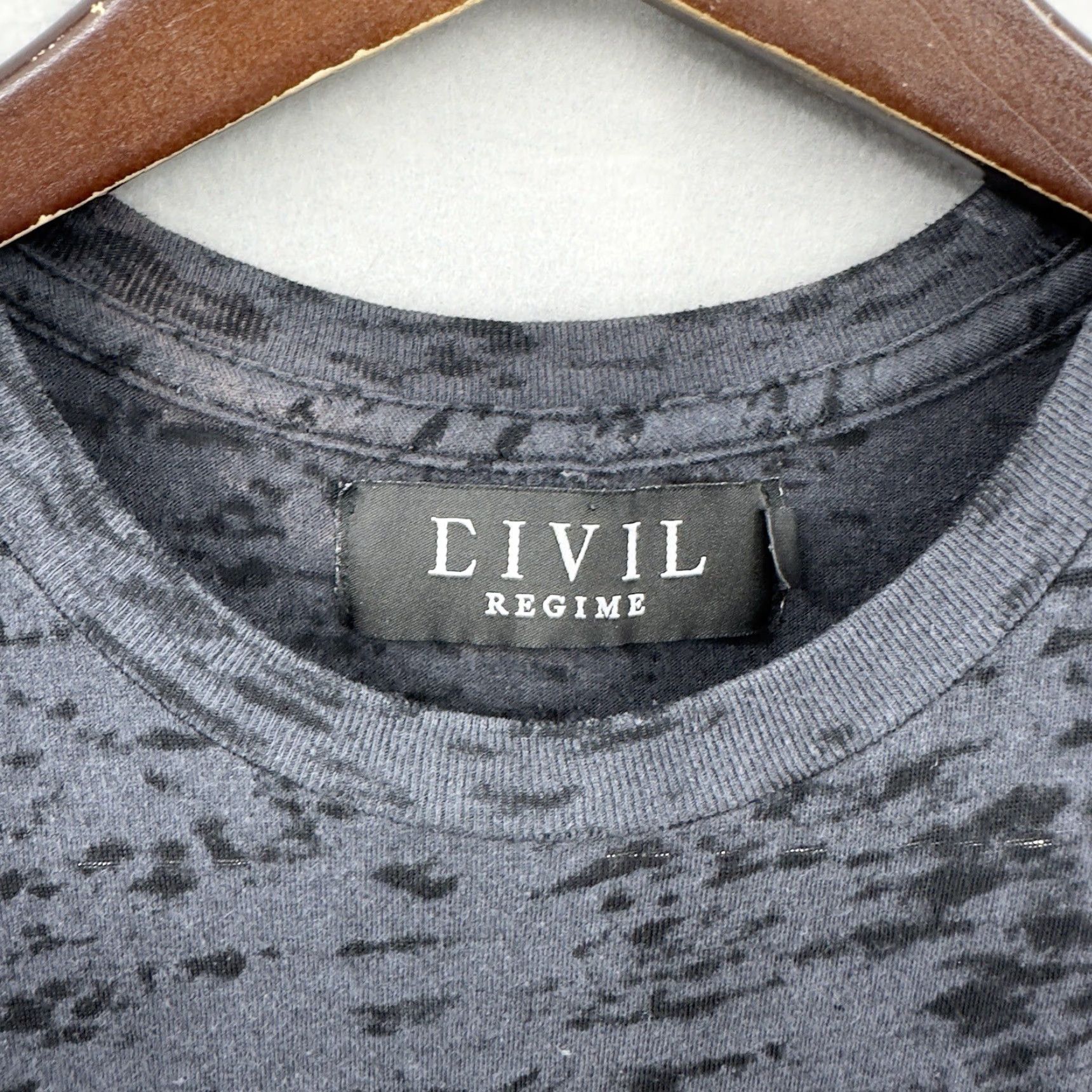 Logo 7 Civil Regime Shirt Mens Small Boujee Burnout Crew Neck Gray Streetwear Y2k Logo Size US S / EU 44-46 / 1 - 5 Thumbnail