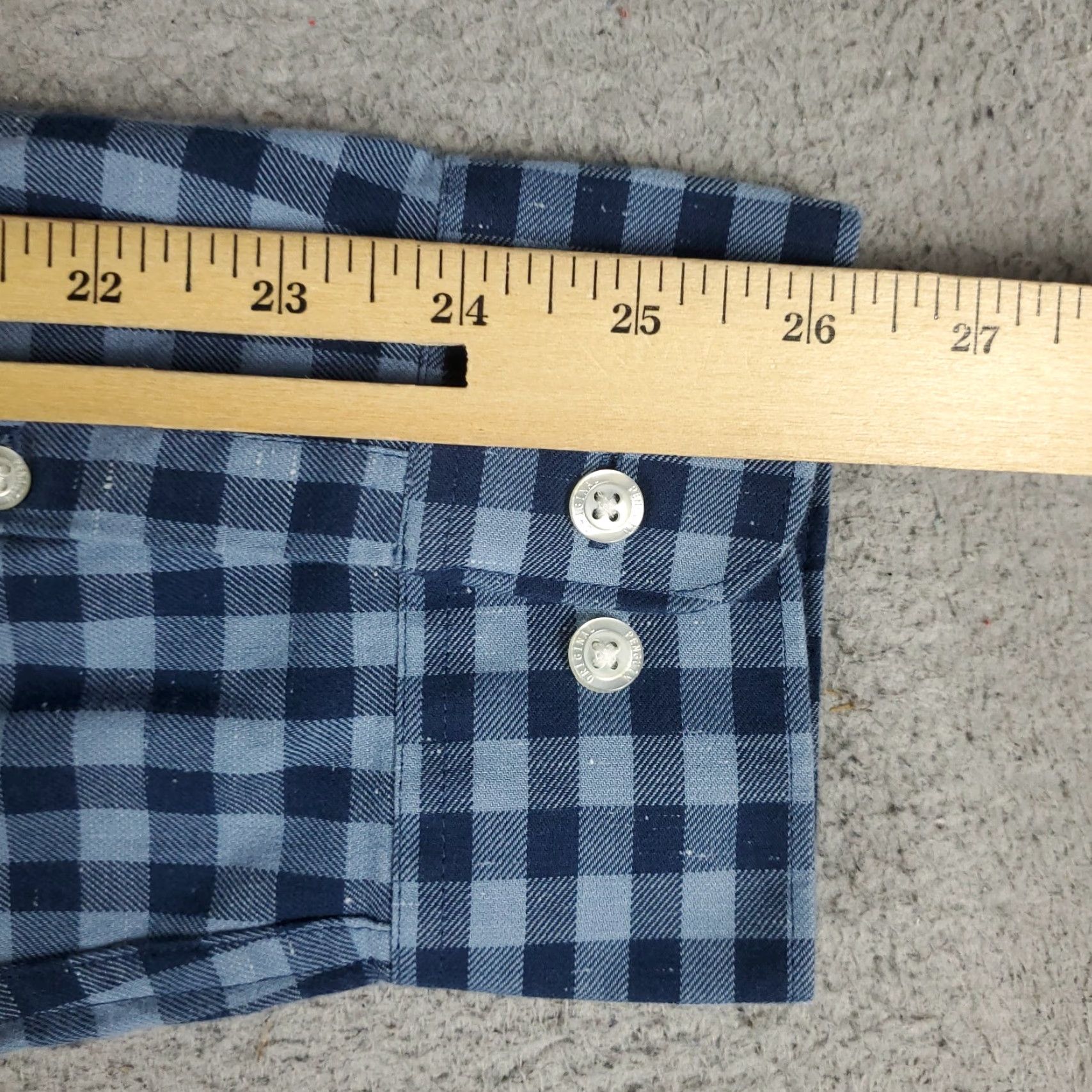 Original Penguin Original Penguin Check Button-Up Shirt Mens XL Blue Casual Long Sleeve Size US XL / EU 56 / 4 - 6 Thumbnail
