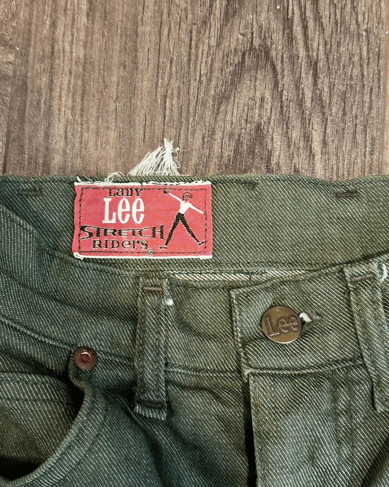 Lee Vintage 60s Women's Lady Lee Stretch Rider Jeans -Size 24x29 Size 24" / US 00 / IT 34 - 3 Thumbnail