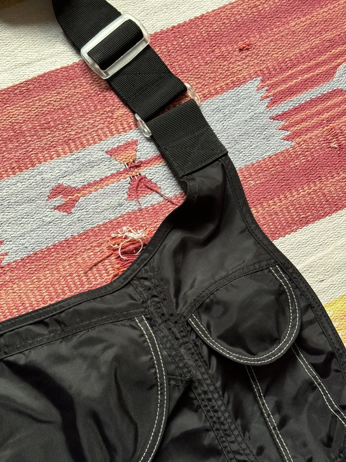 Jansport Vintage 90’s Jansport y2k Tactical Black Nylon Shoulder Bag Size ONE SIZE - 3 Thumbnail
