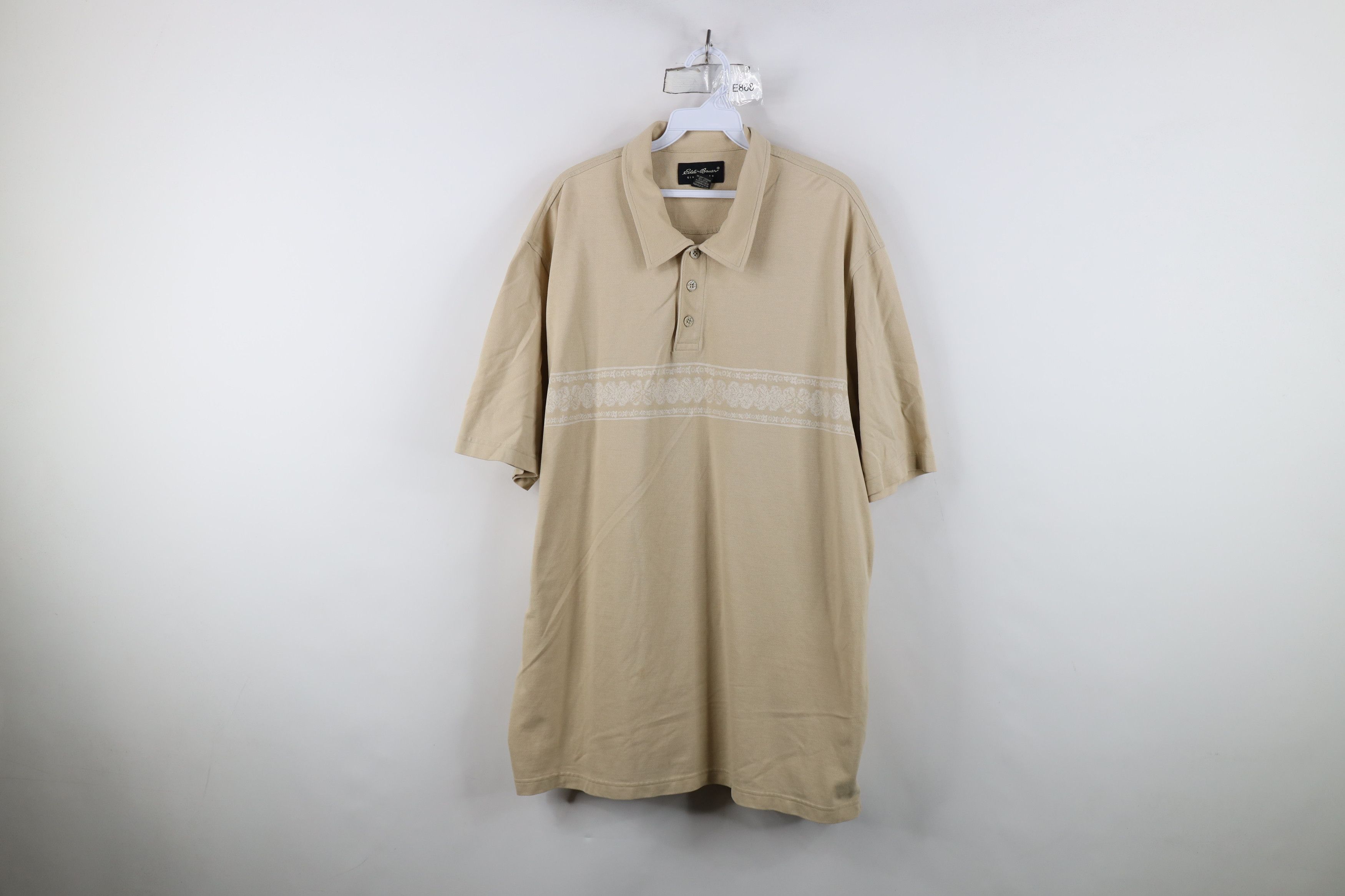 Eddie Bauer Vintage 90s Eddie Bauer Flower Short Sleeve Polo Shirt Size US XXL / EU 58 / 5 - 1 Thumbnail