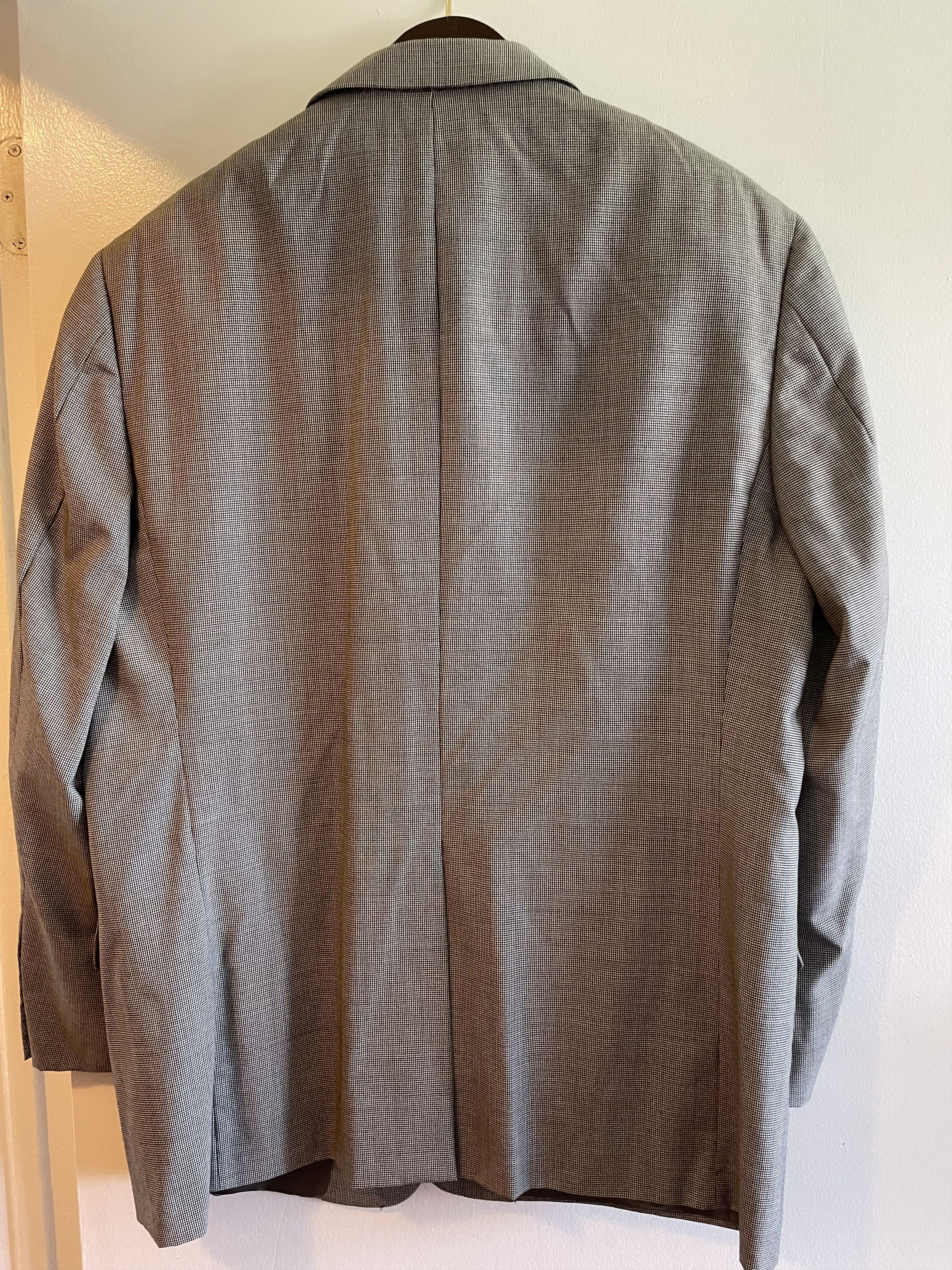 Hickey Freeman Houndstooth Suit Size 44R - 3 Thumbnail