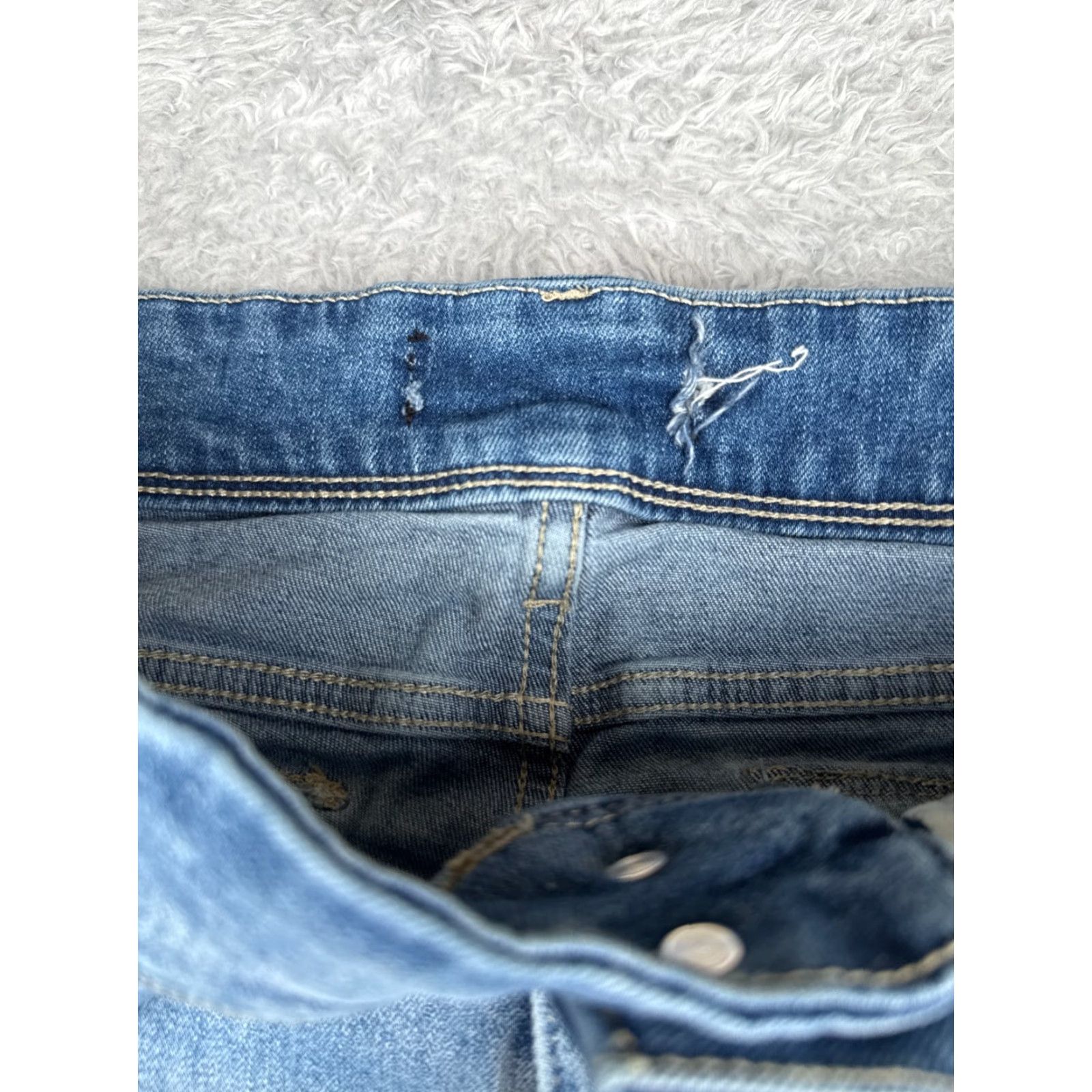 Hudson HUDSON Jeans Women 30 Blue Denim Straight Leg Jeans Mid Rise 5-Pocket Cotton Blend Regular Womens Size 30" / US 8 / IT 44 - 6 Thumbnail