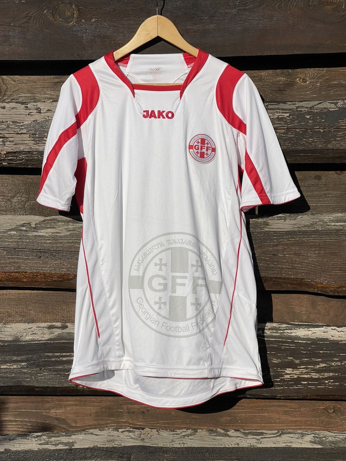 Vintage 2008 Very Rare Jako Georgia Home Jersey Soccer Vintage Size US XL / EU 56 / 4 - 1 Thumbnail