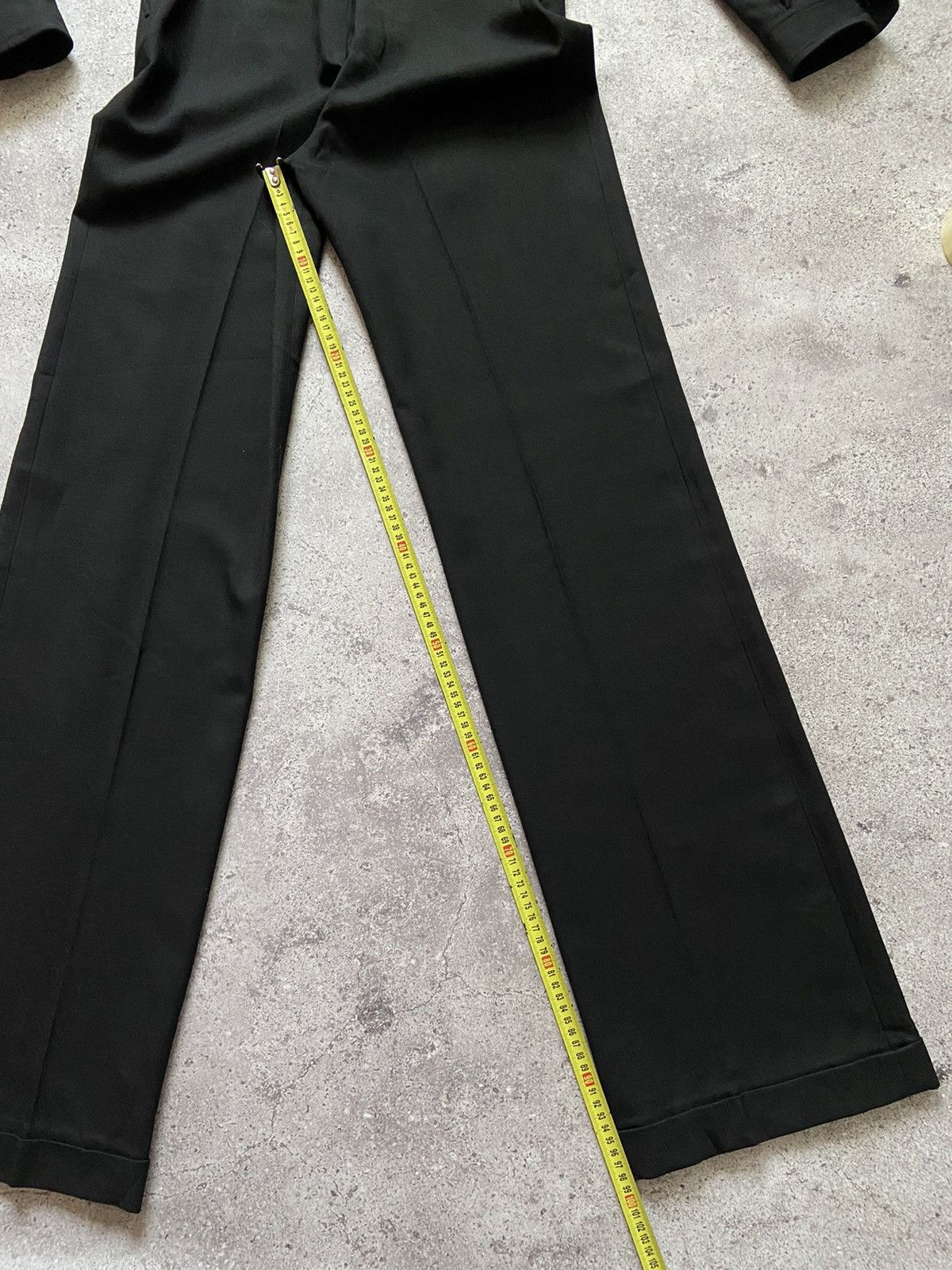 Saint Laurent Paris Saint Laurent Belted Jumpsuit Black Wool Size 30" / US 8 / IT 44 - 25 Thumbnail