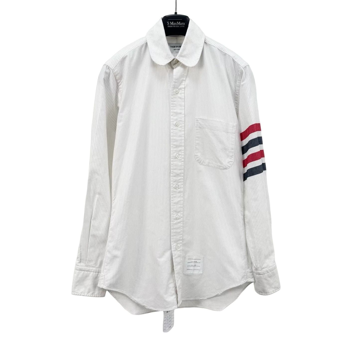 Thom Browne Thom Browne Striped 4-Bar Button Up Shirt Size 0 Size US XS / EU 42 / 0 - 1 Thumbnail