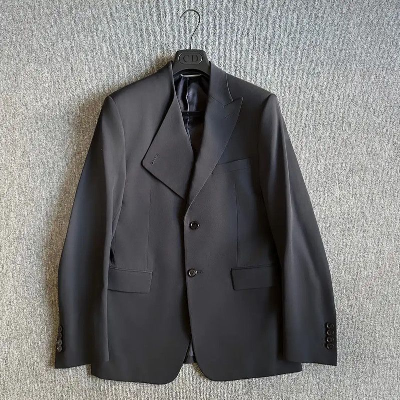Dior Dior Black Wool Long Sleeve Overcoat 0089 Size US M / EU 48-50 / 2 - 1 Thumbnail