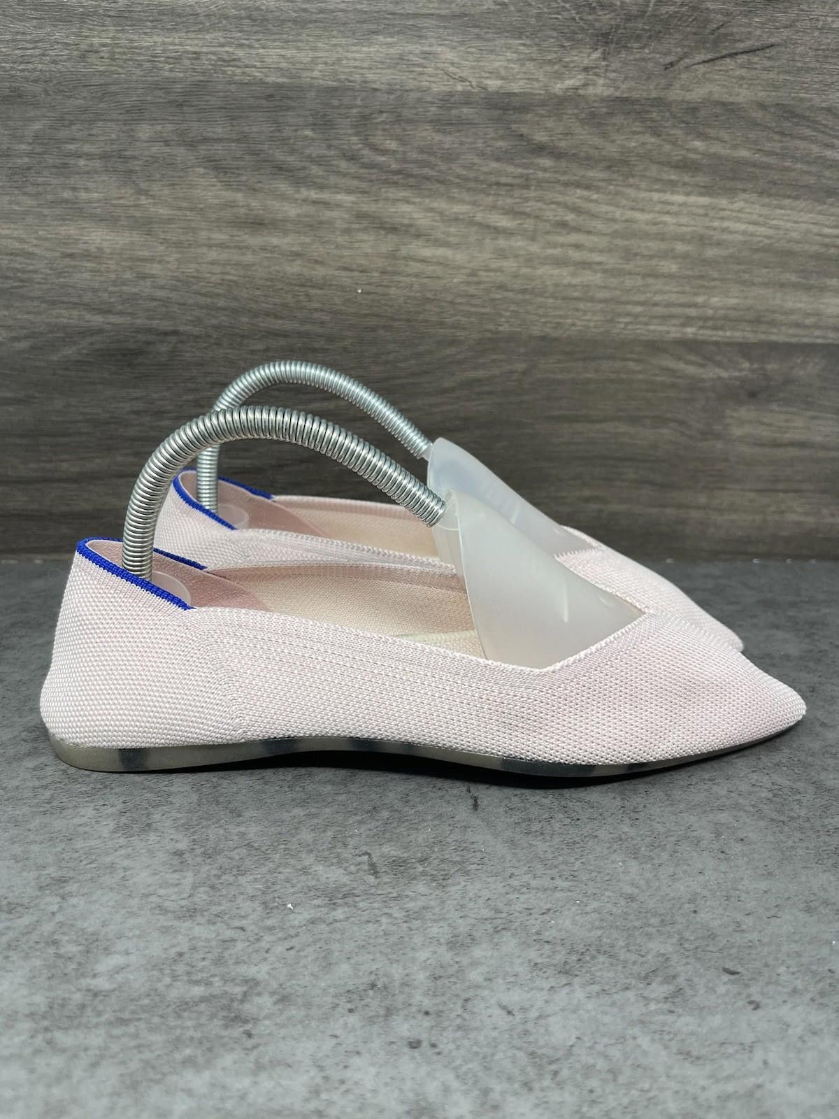 Rothy's Rothys The Point Flats Womens 7.5 Pink Slip On Canvas Ballet Size US 7.5 / IT 37.5 - 5 Thumbnail