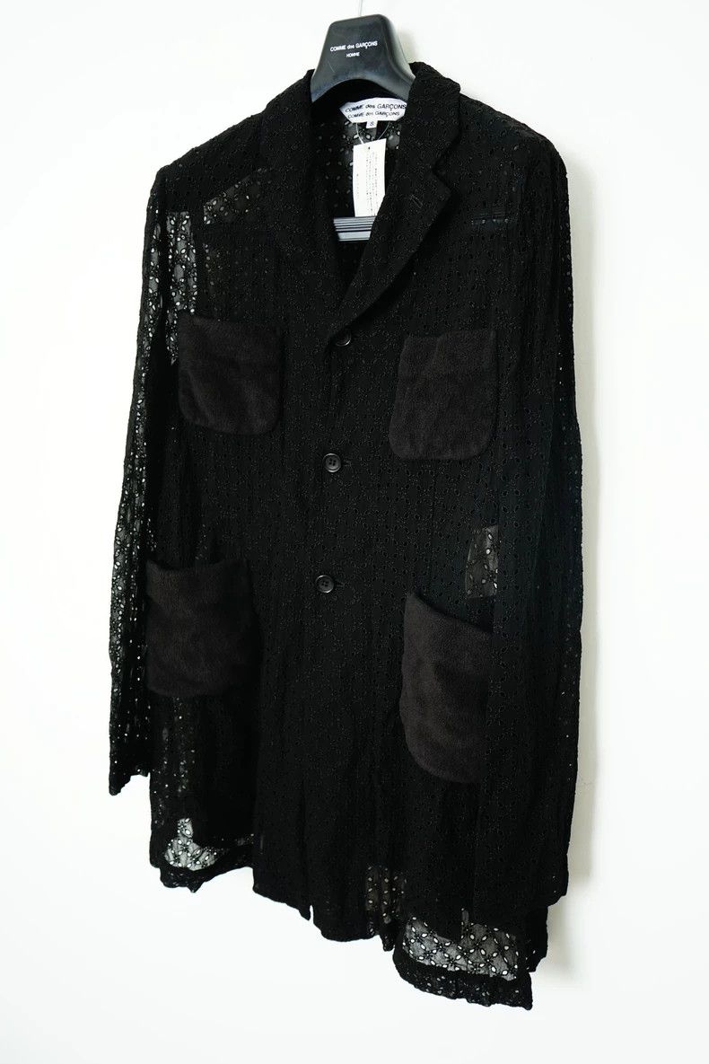 Comme des Garcons Comme des Garcons Rayon openwork embroidered jacket coat Size S / US 4 / IT 40 - 2 Thumbnail