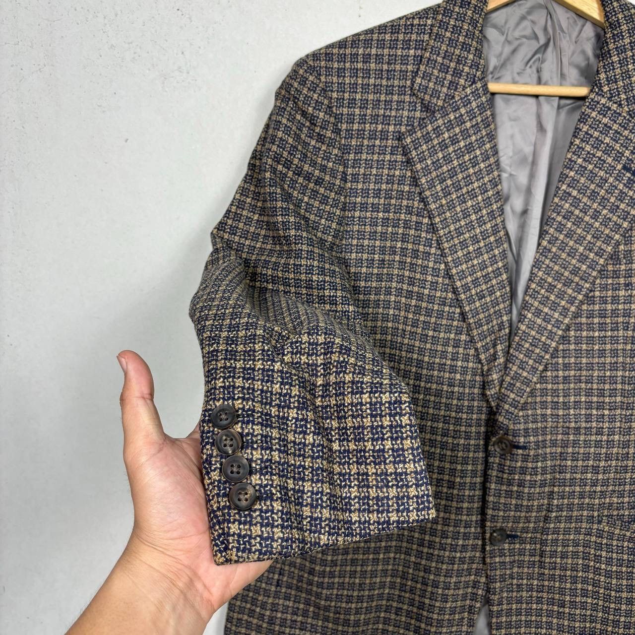 Burberry VTG Burberrys Prestige Wool Mink Blazer Jacket Brown Size 40R - 5 Thumbnail