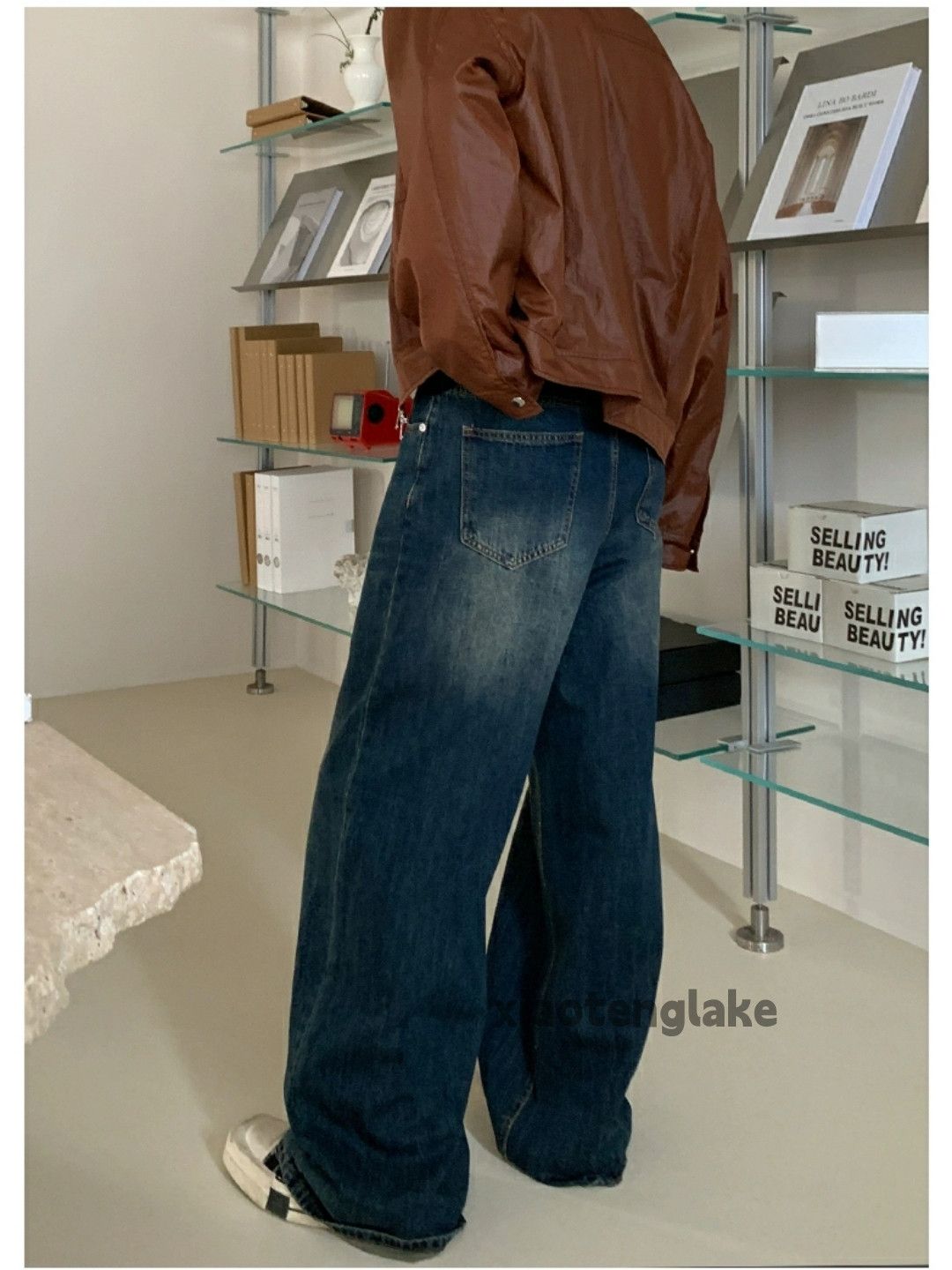 Jean × Vintage washed faded loose baggy y2k hiphop flared jeans Size US 32 / EU 48 - 3 Thumbnail