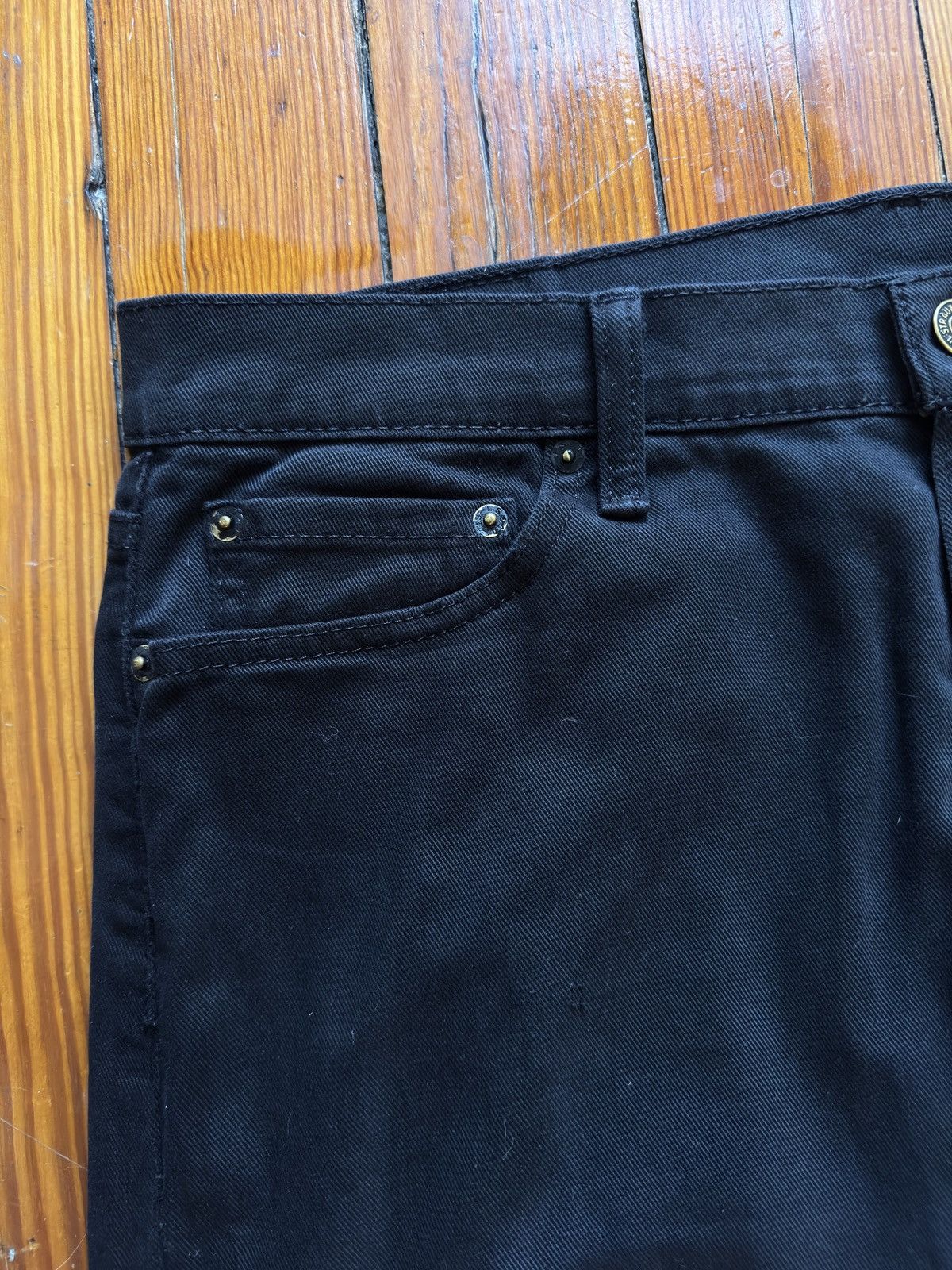 Levi's Black Denim Levi Pants Size US 33 - 9 Thumbnail