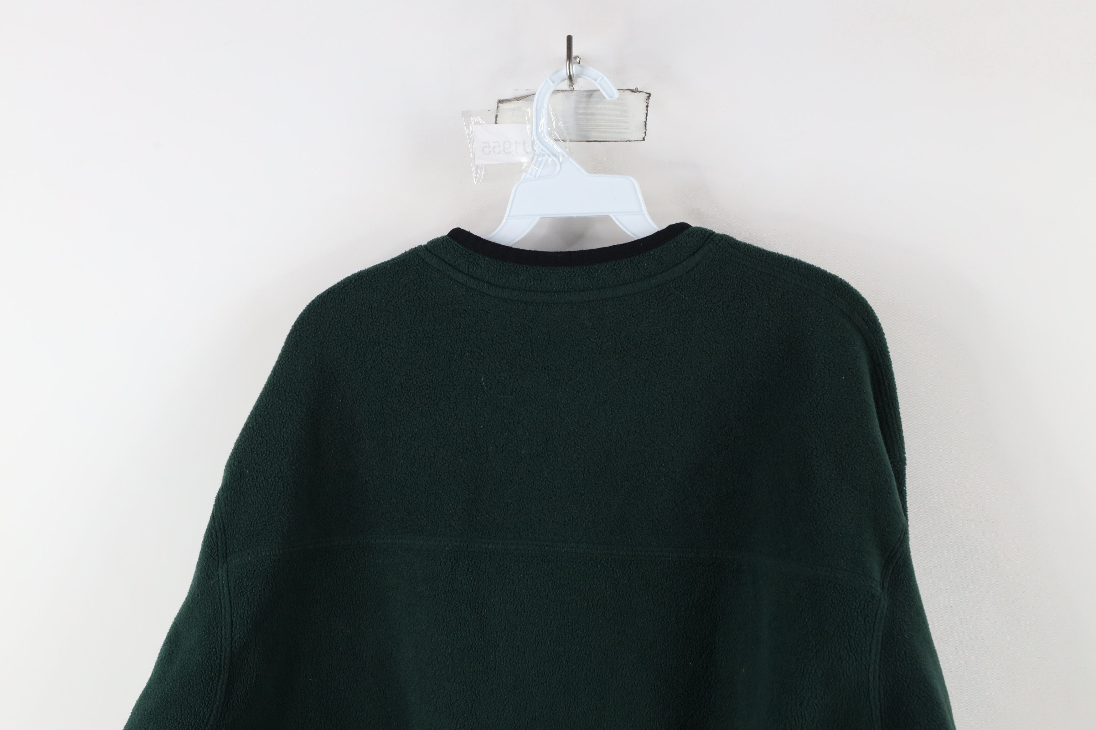 Gap × Vintage Vintage 90s Gap Heavyweight Fleece V-Neck Sweater Green Size US XL / EU 56 / 4 - 9 Thumbnail