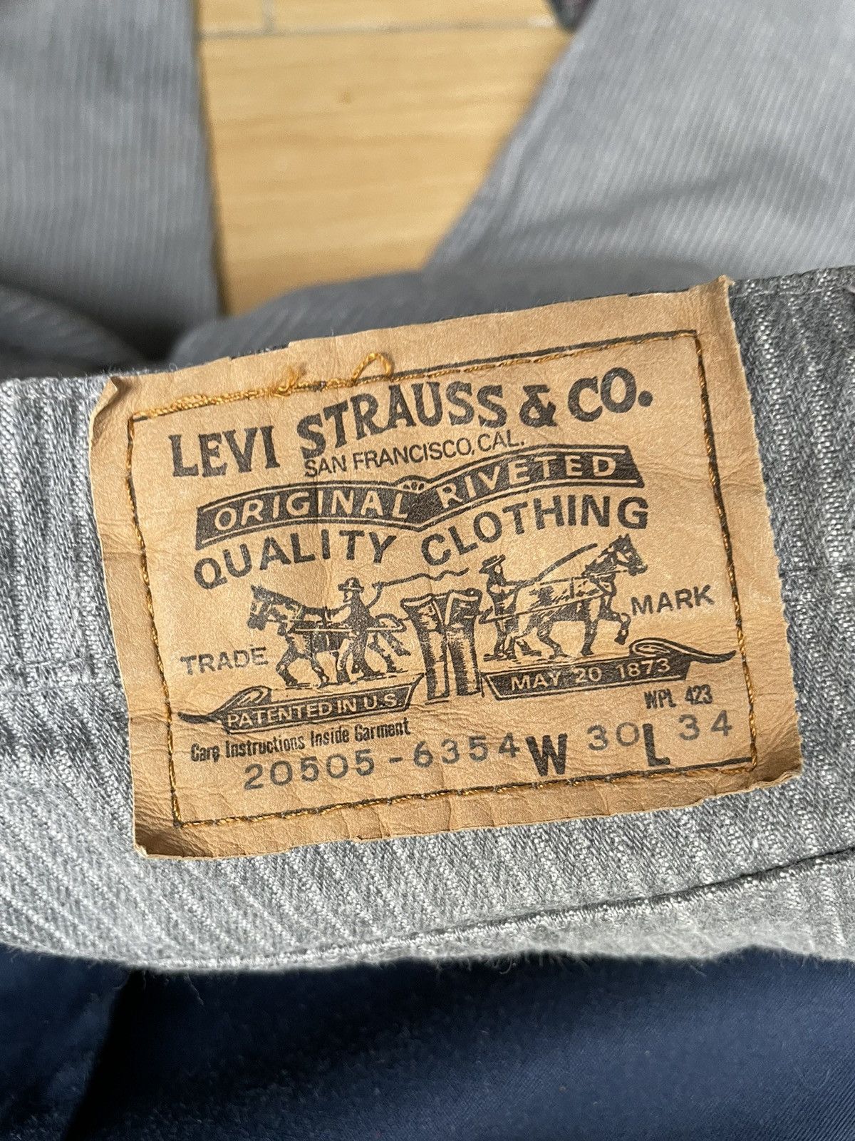 Levi's × Levi's Vintage Clothing × Vintage Vintage Y2K Levi’s Pin Stripe Denim Jeans Size US 28 / EU 44 - 16 Thumbnail