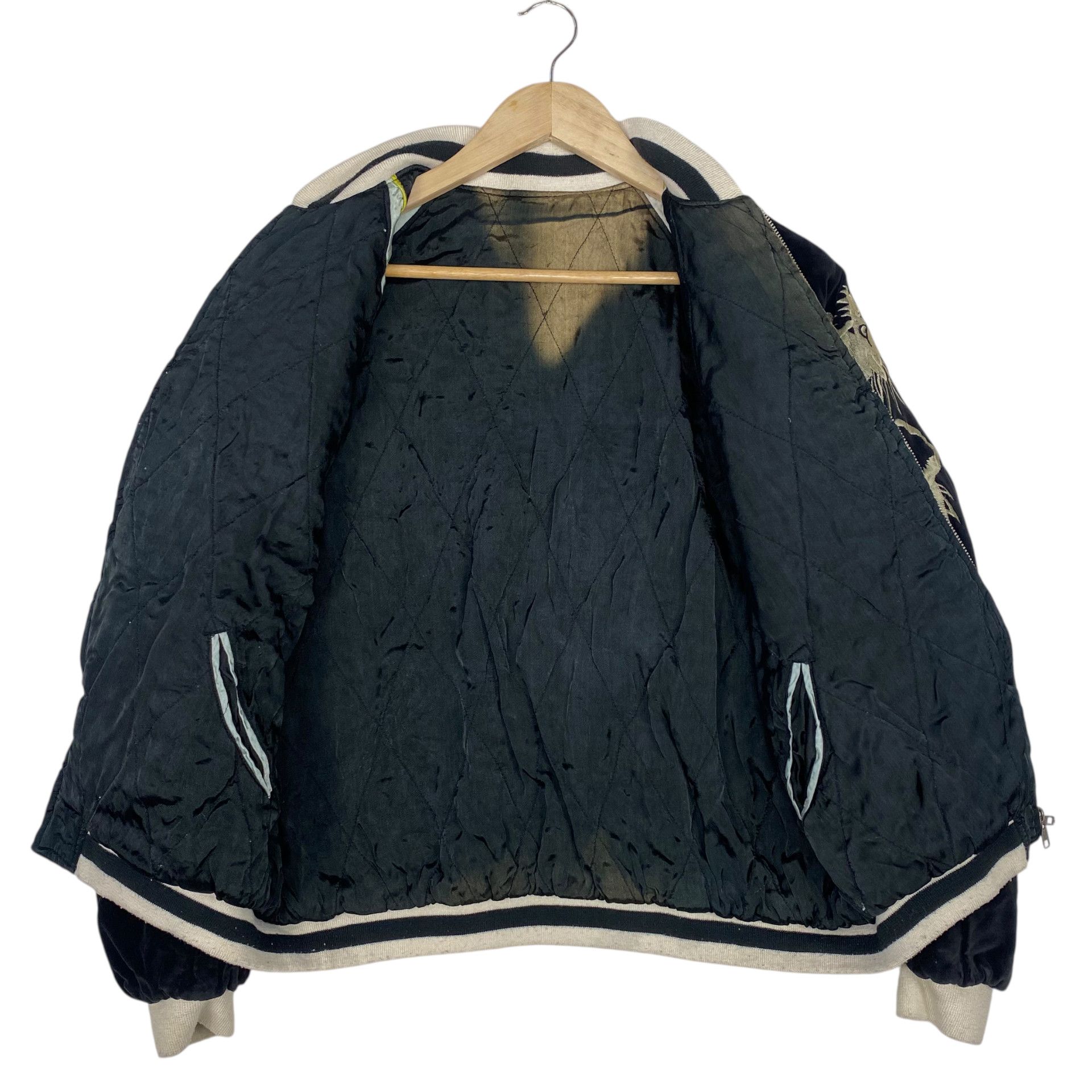 Toyo Enterprises 💥 VINTAGE DRAGON SUKAJAN VELVET JACKET Size US M / EU 48-50 / 2 - 9 Thumbnail