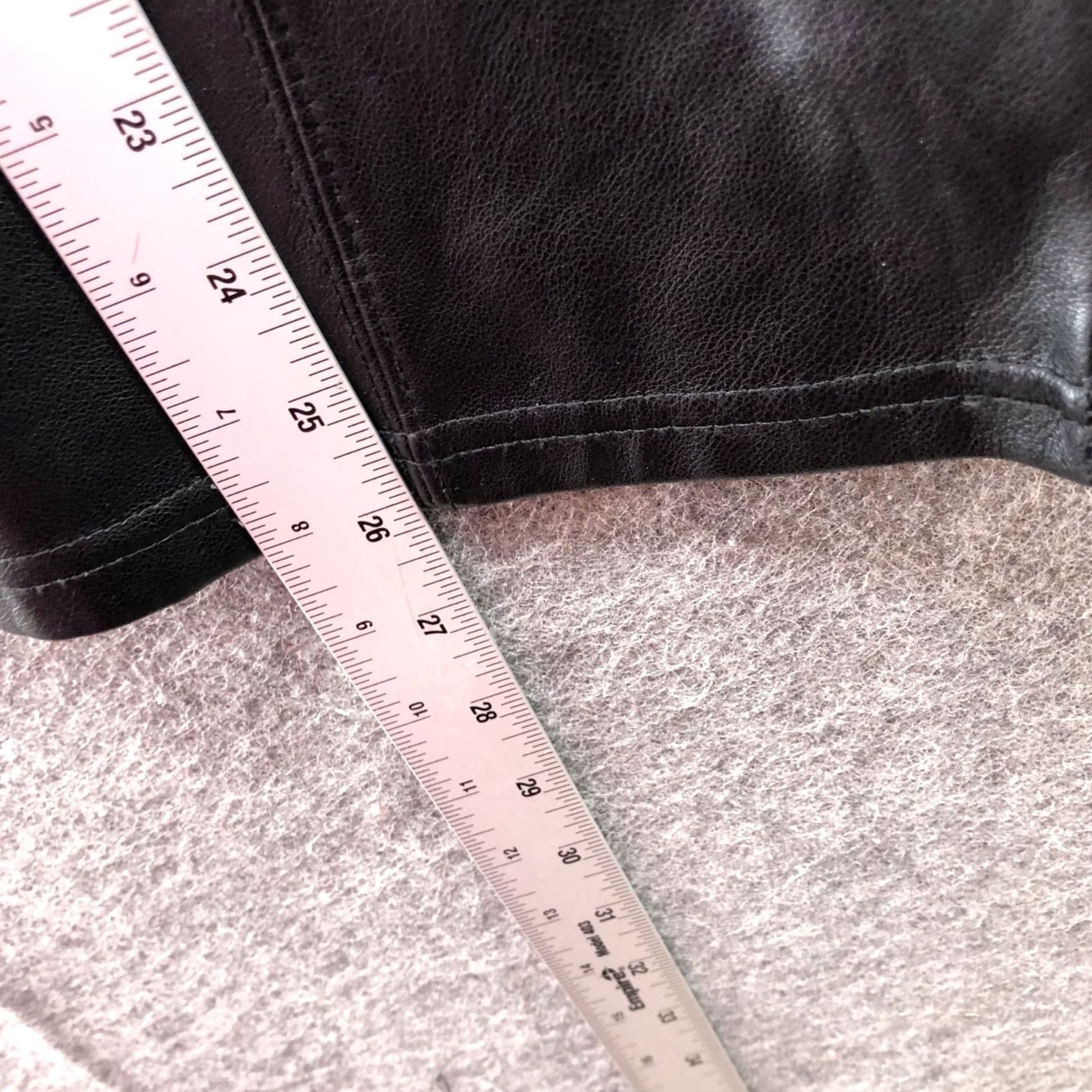AVEC LES FILLES VINTAGE Avec Les Filles Faux Leather Wide Leg Pants Womens S Black Cropped Ankle Size 28" / US 6 / IT 42 - 7 Thumbnail