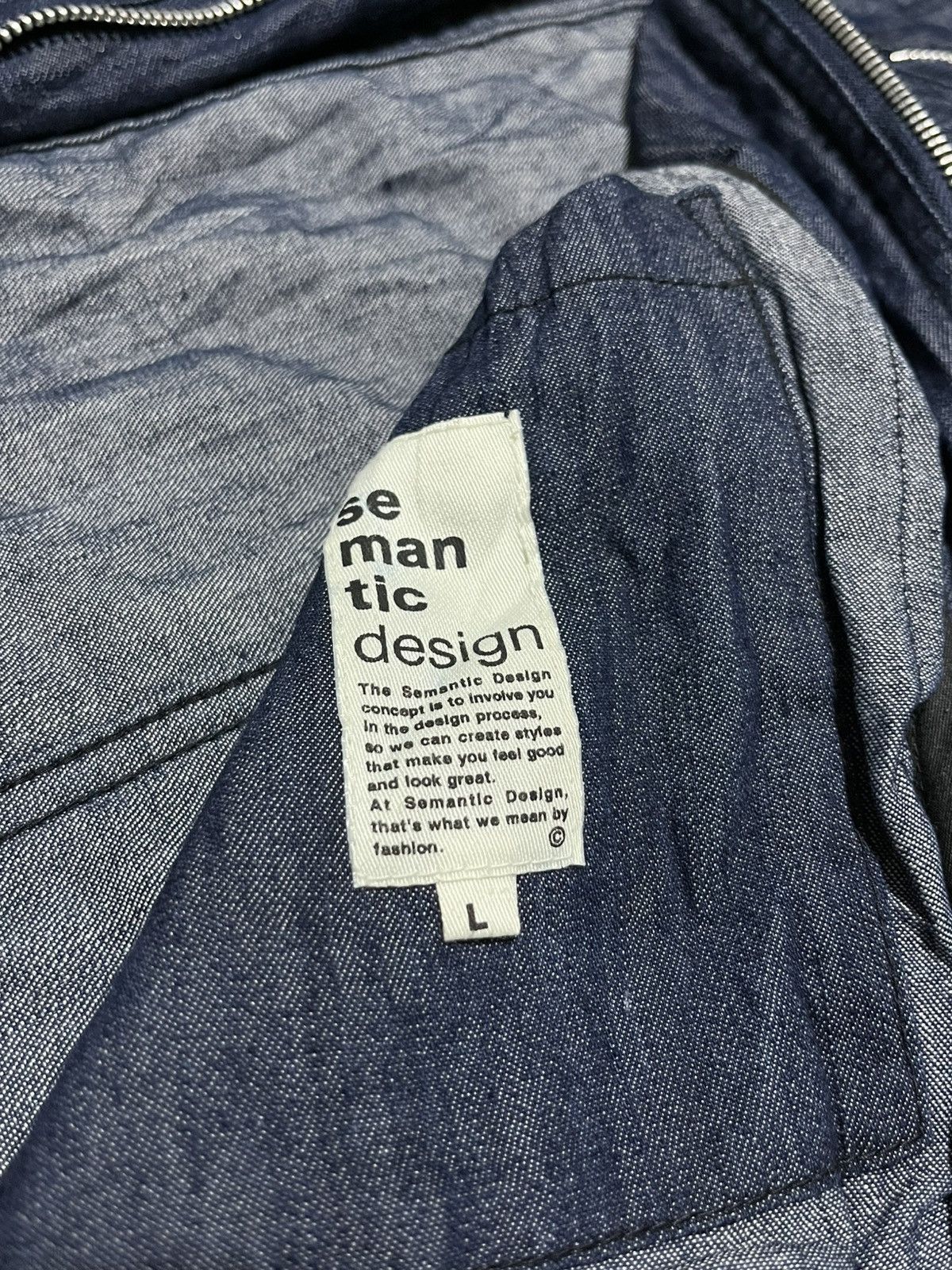 Japanese Brand Semanticdesign Vest Denim Asymmetric Size US L / EU 52-54 / 3 - 3 Thumbnail
