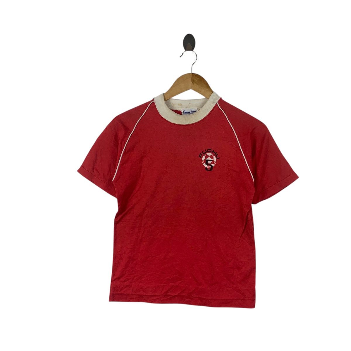 Champion Vintage 80s CHAMPION TOYOSHIMA FUCHU SPORTS Football Red Size US XS / EU 42 / 0 - 2 Thumbnail