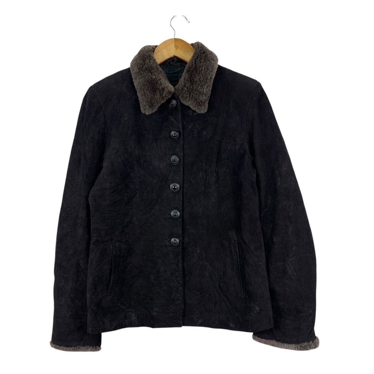 Vintage Vintage 90s SHASA VERA PELLE Italian Brand Wool Coat Jacket Size XL / US 12-14 / IT 48-50 - 1 Thumbnail