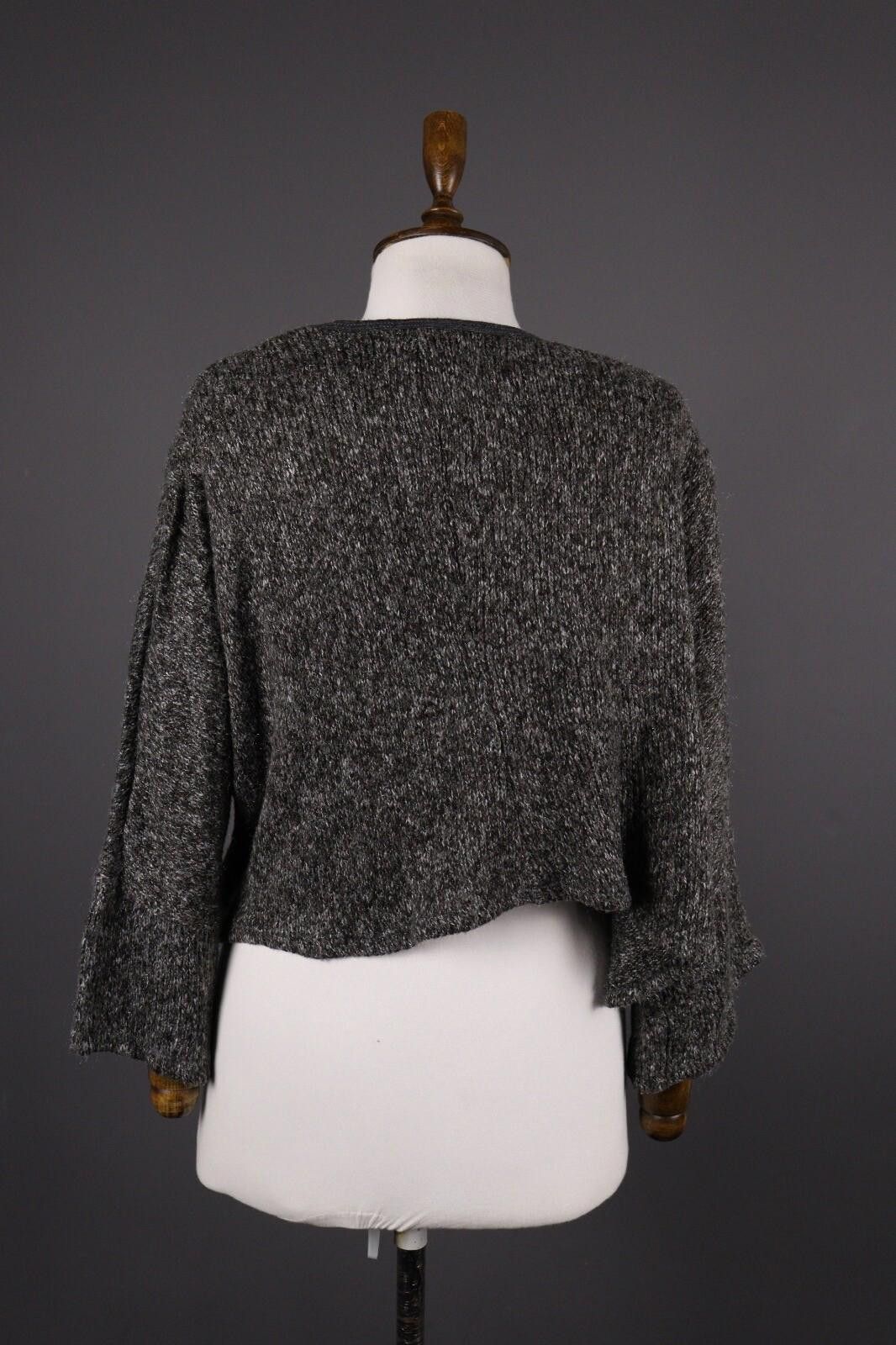 Designer Sarah Santos Gray Wool Oversized Sweater Size XЧXL / 3XL Size 3XL / US 20-22 - 6 Thumbnail