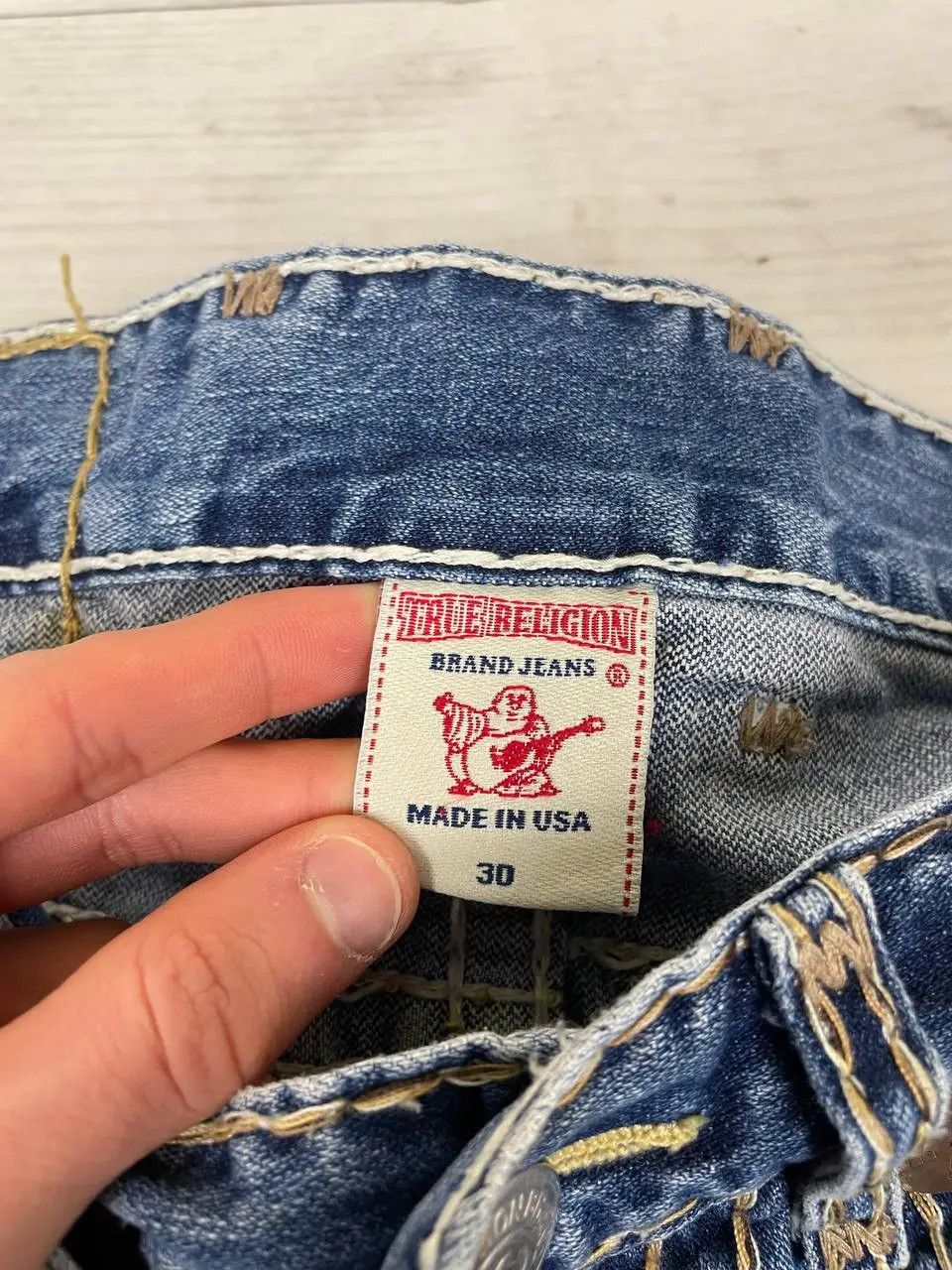 True Religion Vintage True Religion Logan Super T Denim Jeans 90s USA Size US 30 / EU 46 - 9 Thumbnail