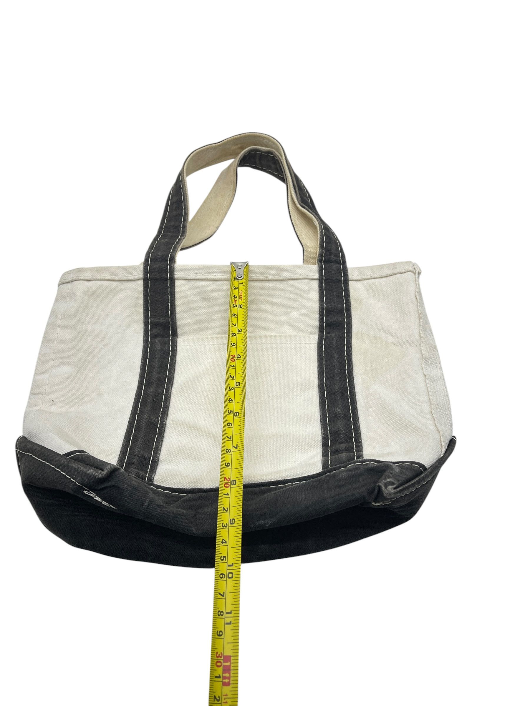 L.L. Bean L.L.Bean Boat and Tote Small Canvas Bag Navy Trim USA Made Size ONE SIZE - 15 Thumbnail