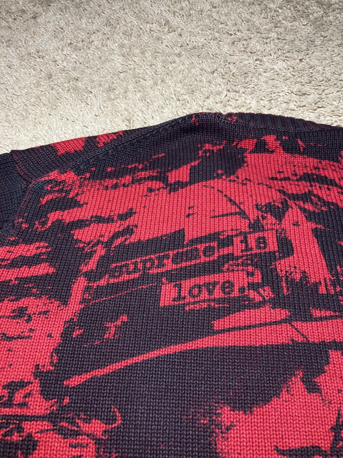 Supreme FW19 Supreme Is Love Smiths Meat is Murder Knit Red Album 80 Size US M / EU 48-50 / 2 - 8 Thumbnail