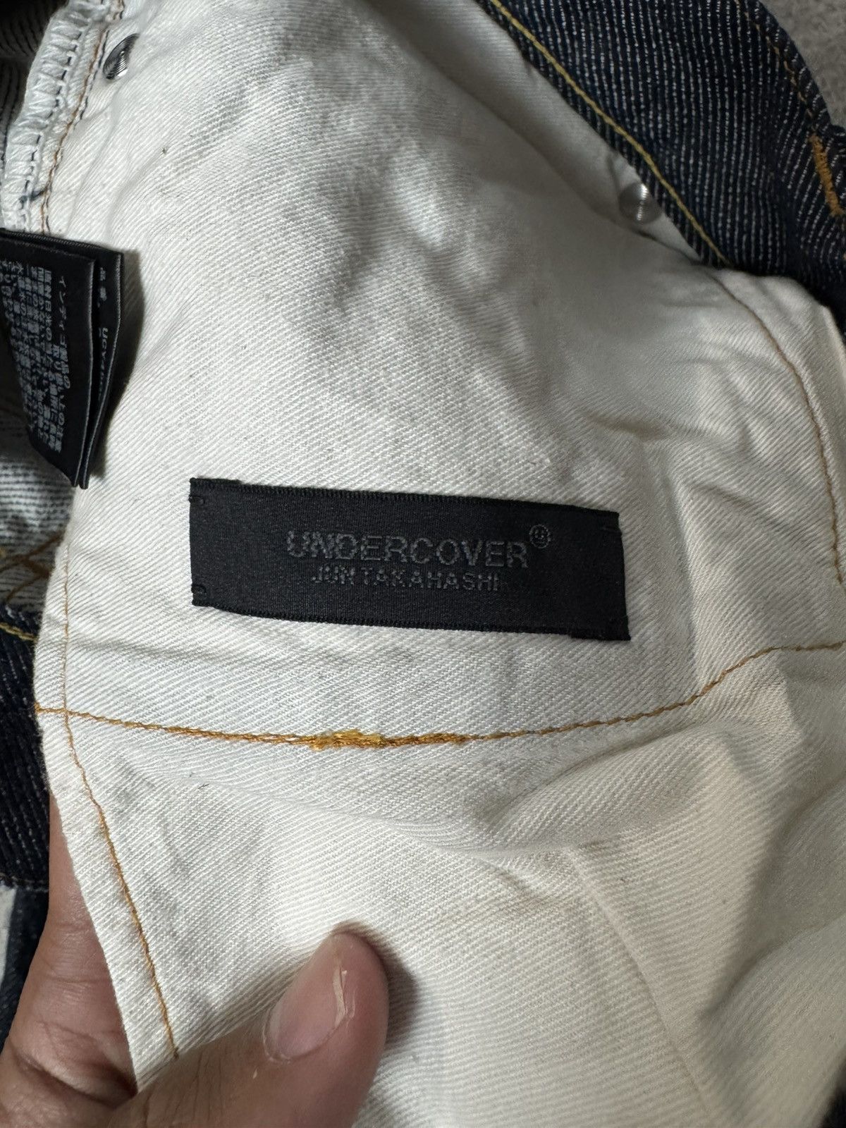 Undercover UNDERCOVER BLUE JEANS WITH CHAIN STITCHING Size US 31 - 10 Thumbnail