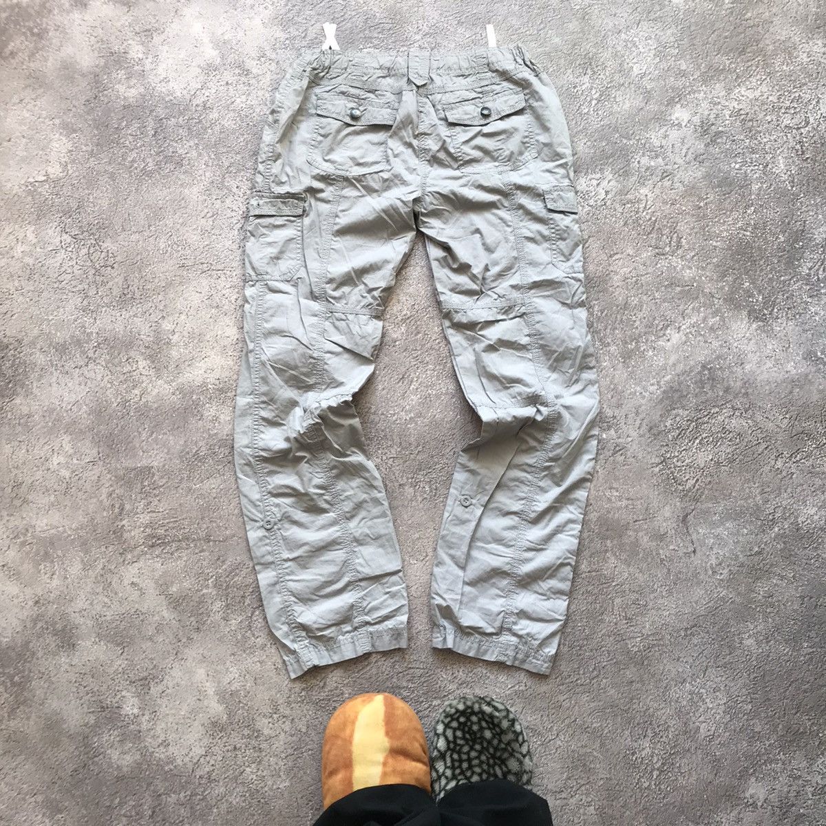 Vintage Vintage 90s Baggy Cargo Pants Parachute Flared Streetwear 30 Size 30" / US 8 / IT 44 - 6 Thumbnail