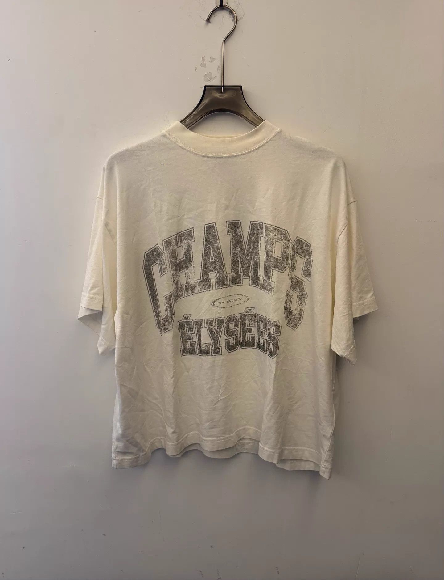Balenciaga Balenciaga FW24 Logo SS Oversized Unisex White T-Shirt Size S / US 4 / IT 40 - 1 Thumbnail