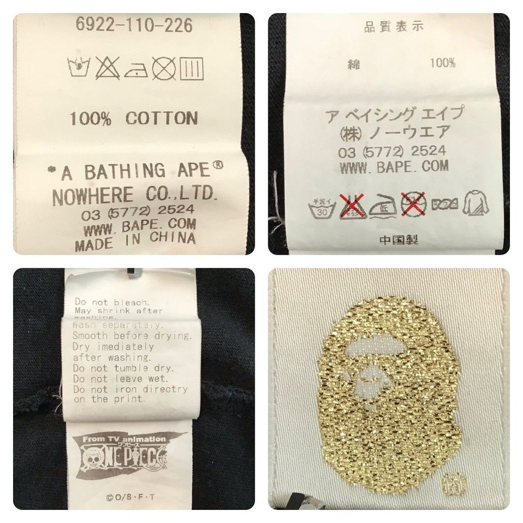 Bape ☠️Pirates Store Limited☠️ BAPE × one piece Luffy T-shirt APE Size US S / EU 44-46 / 1 - 9 Thumbnail