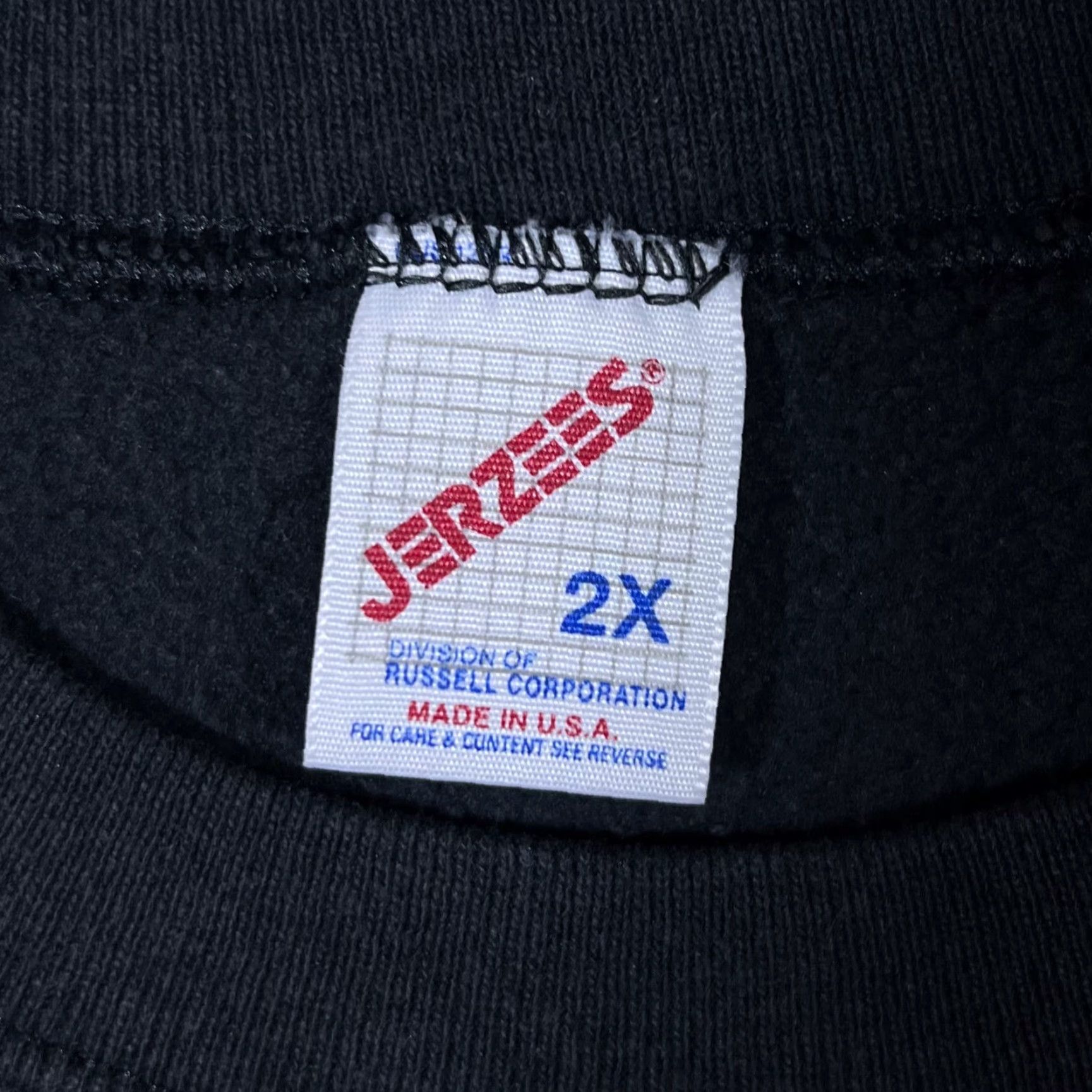 Jerzees VINTAGE Jerzees Johnston City “MOM” Embroidered College Sweatshirt XXL Sweatshirt Black Mens Pullover Crewneck 90s Speech Spellout Embroidered Size US XXL / EU 58 / 5 - 4 Thumbnail