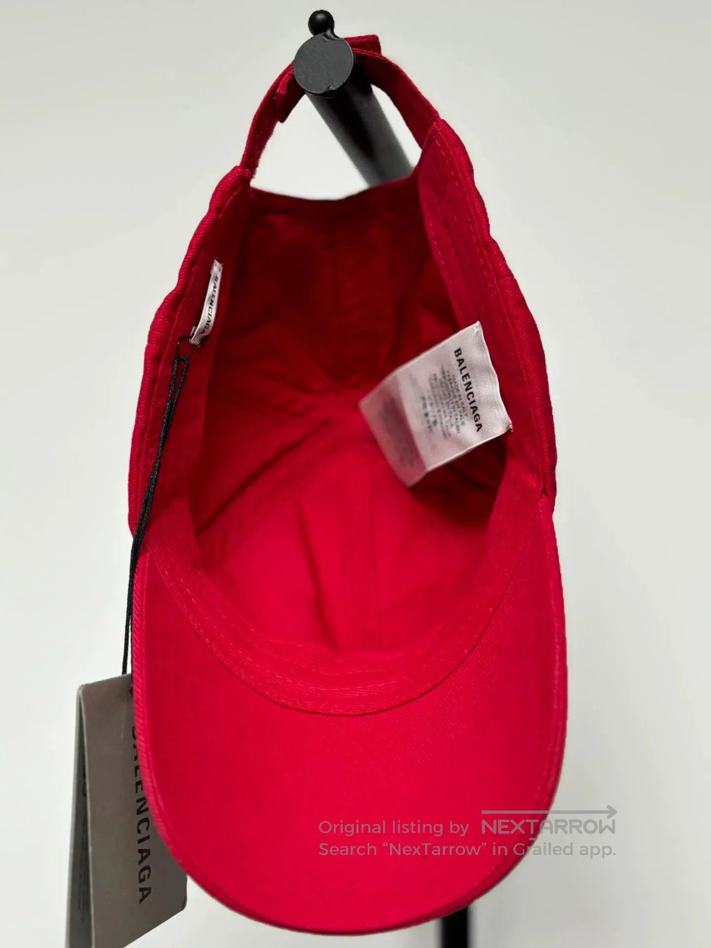 Balenciaga balenciaga red cotton baseball cap for men. Size ONE SIZE - 5 Thumbnail