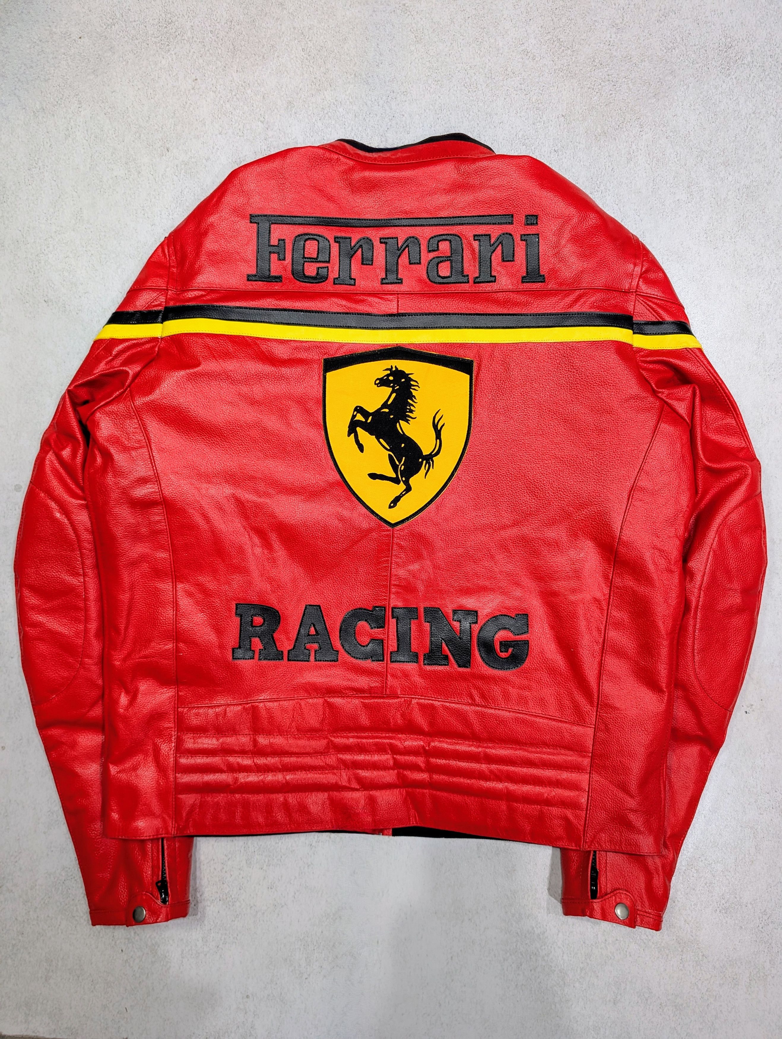 Vintage 🔥Vintage Ferrari Racing Leather Jacket 100% genuine leather Size M / US 6-8 / IT 42-44 - 7 Thumbnail