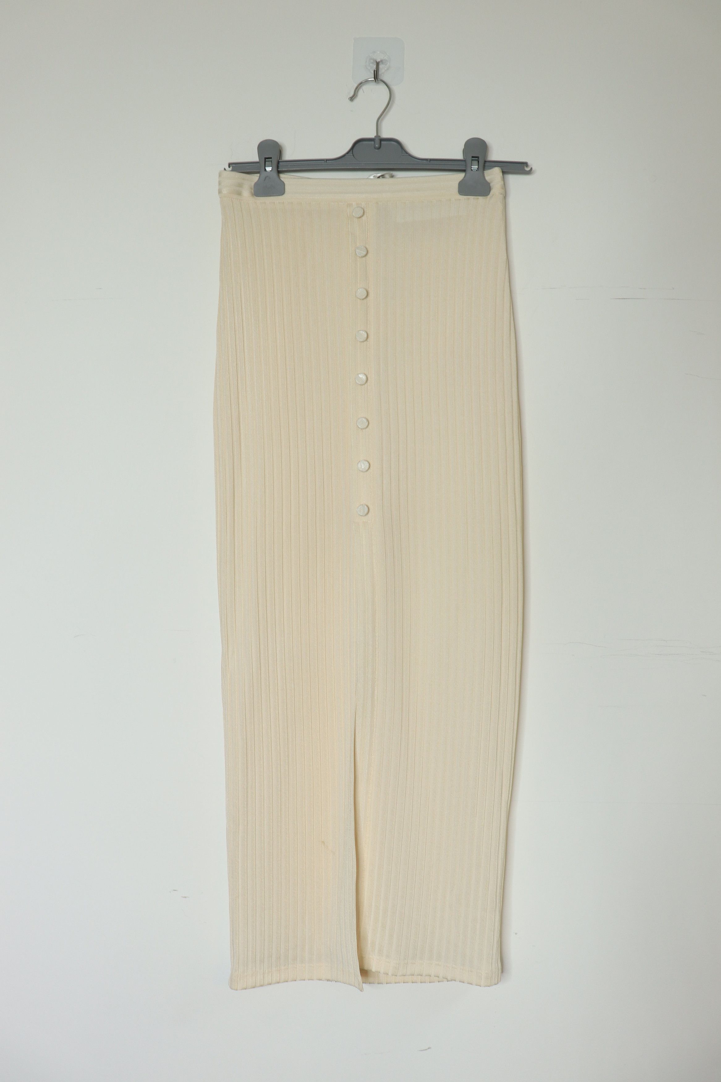 Fleur du Mal Cream button-down midi skirt - UK 4 Size 25" / US 0 / IT 36 - 1 Thumbnail