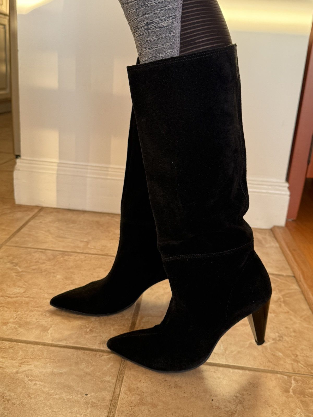 Zara suede boots with heels Zara Size US 9 / IT 39 - 8 Thumbnail