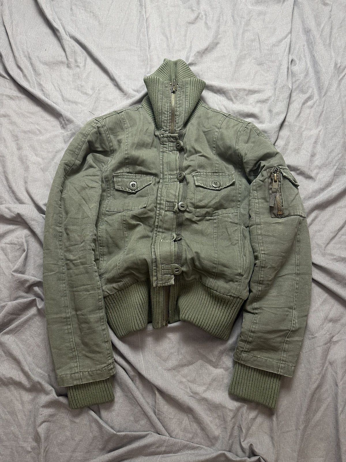 Pre-owned If Six Was Nine X Le Grande Bleu L G B Washed Avant Garde If Six Was Nine Style Puffer Jacket Fur In Multicolor