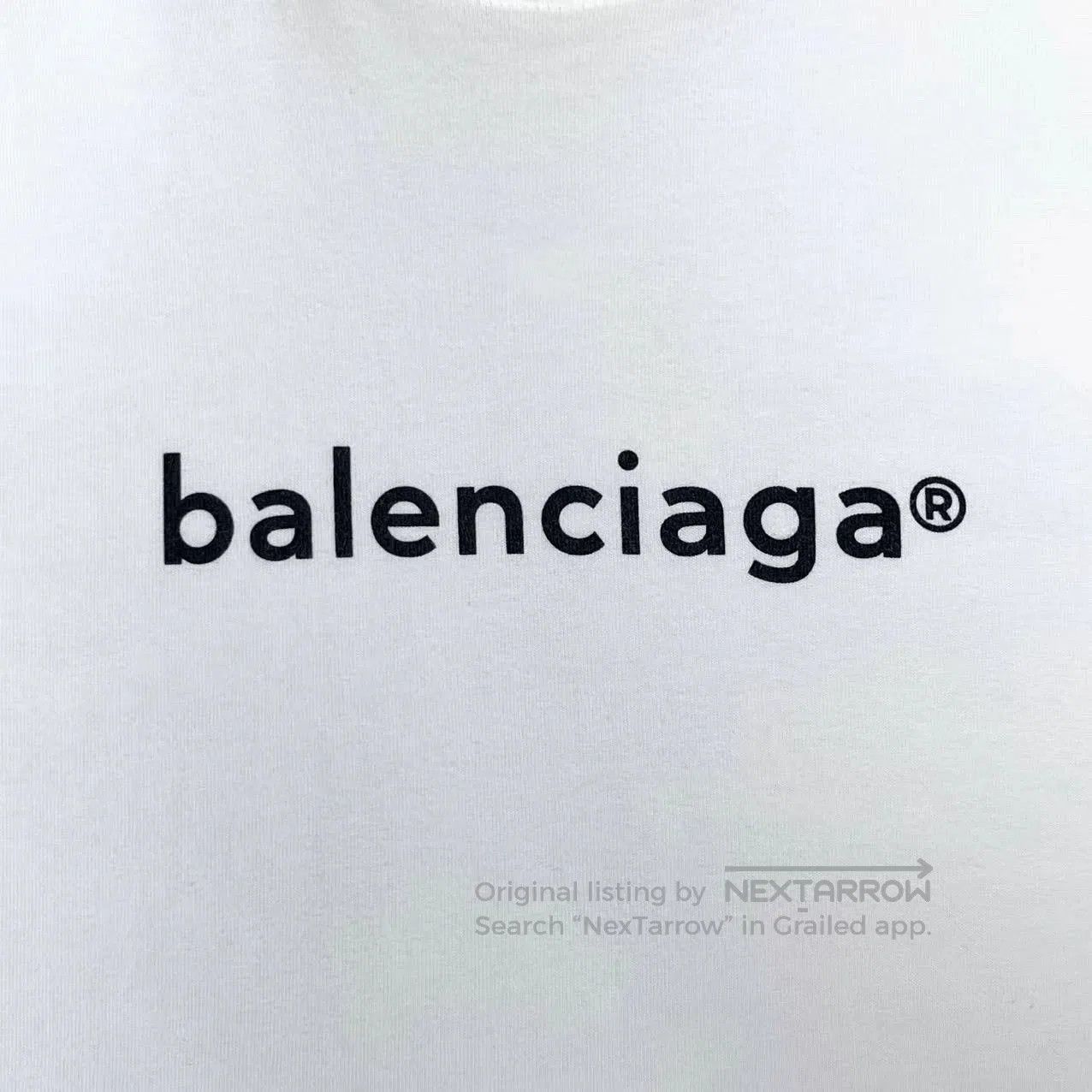 Balenciaga balenciaga white logo short sleeve t. Size US M / EU 48-50 / 2 - 4 Thumbnail