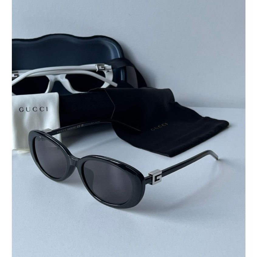 Gucci NEW Gucci GG1684SA G String Black Logo Sunglasses