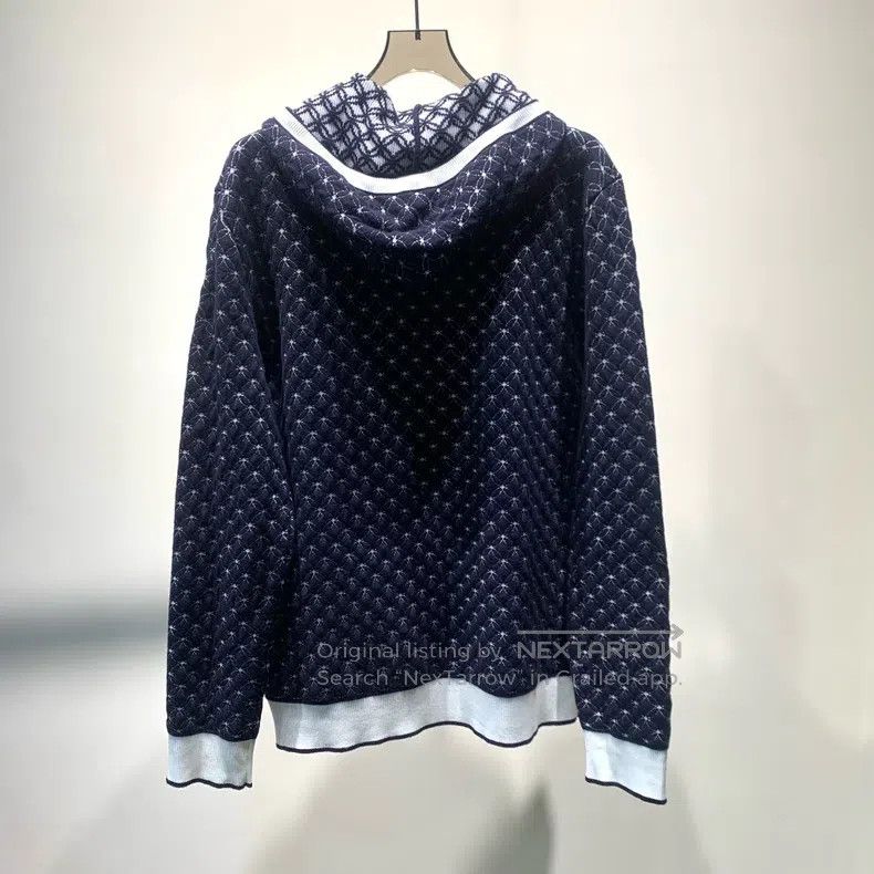 Louis Vuitton Louis Vuitton Jacquard drawstring hooded sweatshirt Size US XL / EU 56 / 4 - 2 Thumbnail
