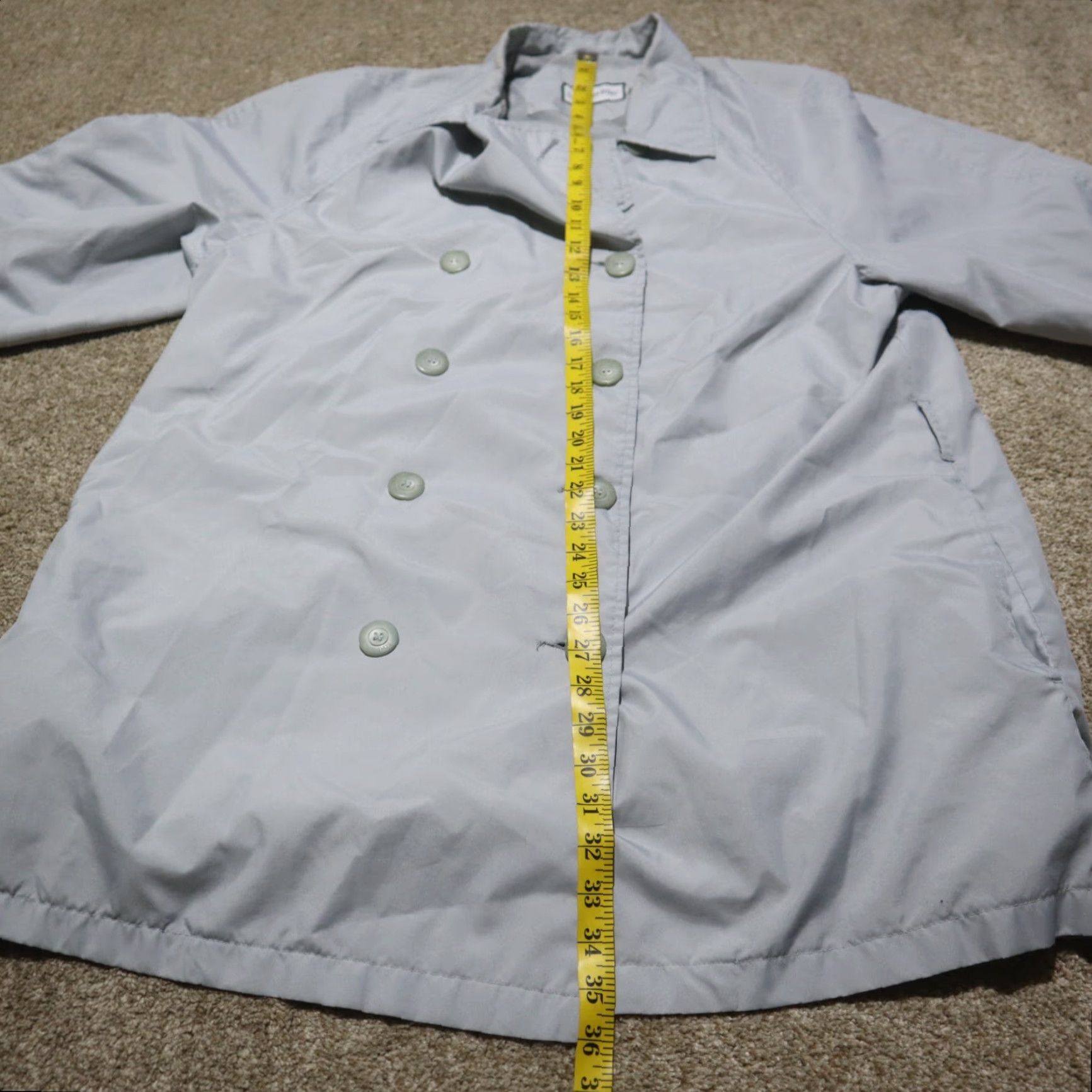 London Fog London Fog Coat Trench XL Womens Gray 3-Button Long Winter Pockets Belted Hooded Vintage No Size XL / US 12-14 / IT 48-50 - 6 Thumbnail