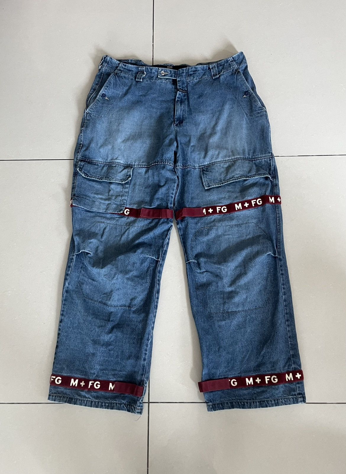 Marithe + Francois Girbaud Vintage 90s Marithe Francois Girbaud Hip Hop Baggy Jeans Size US 44 / EU 60 - 1 Thumbnail