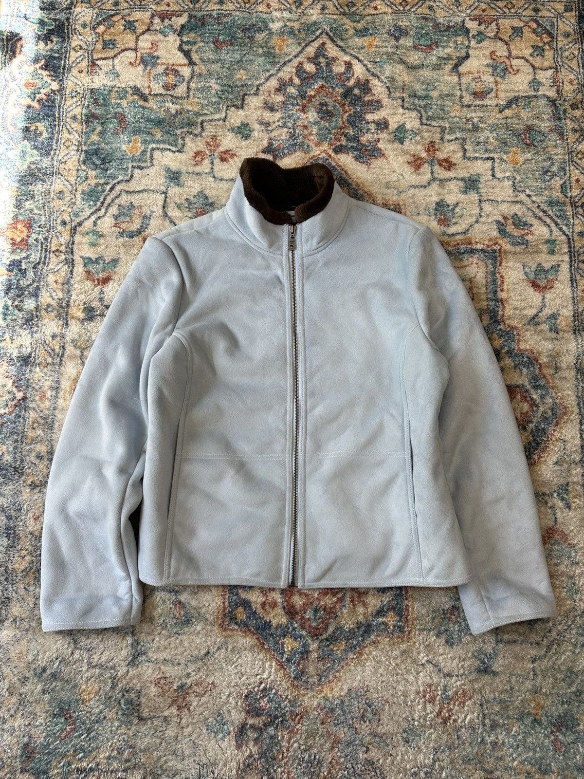 B.U.M Equipment Vintage B.U.M Equipment Blue Suede Zip-up Jacket Medium Size M / US 6-8 / IT 42-44 - 1 Thumbnail
