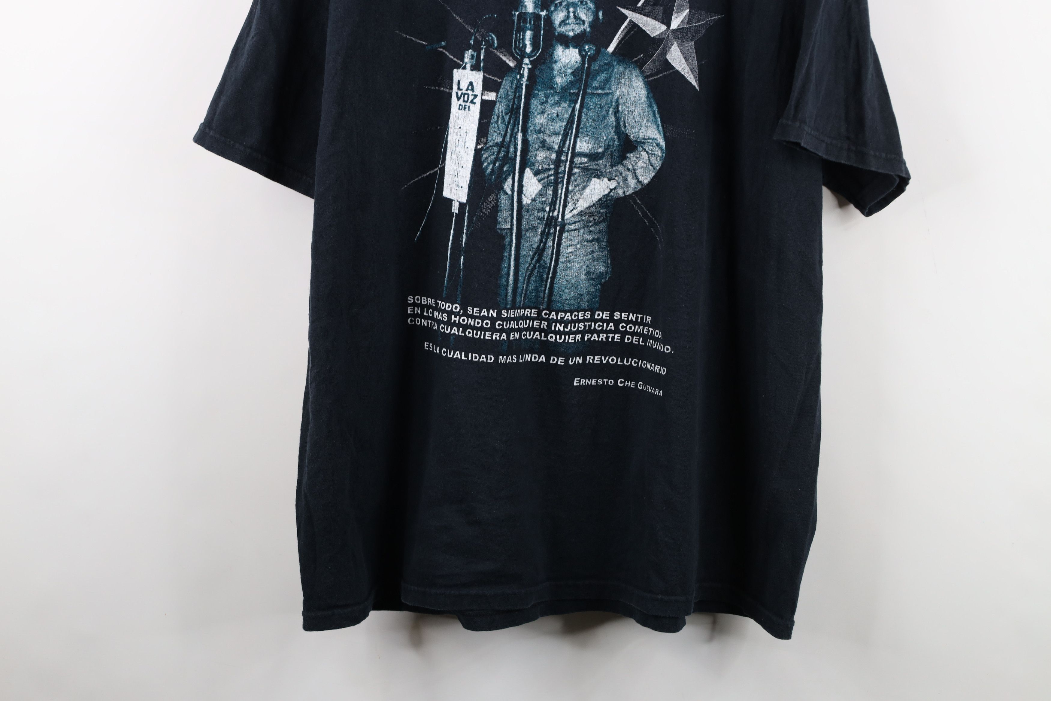 Vintage Vintage Y2K Spell Out Che Guevara Short Sleeve T-Shirt Black Size US XXL / EU 58 / 5 - 15 Thumbnail