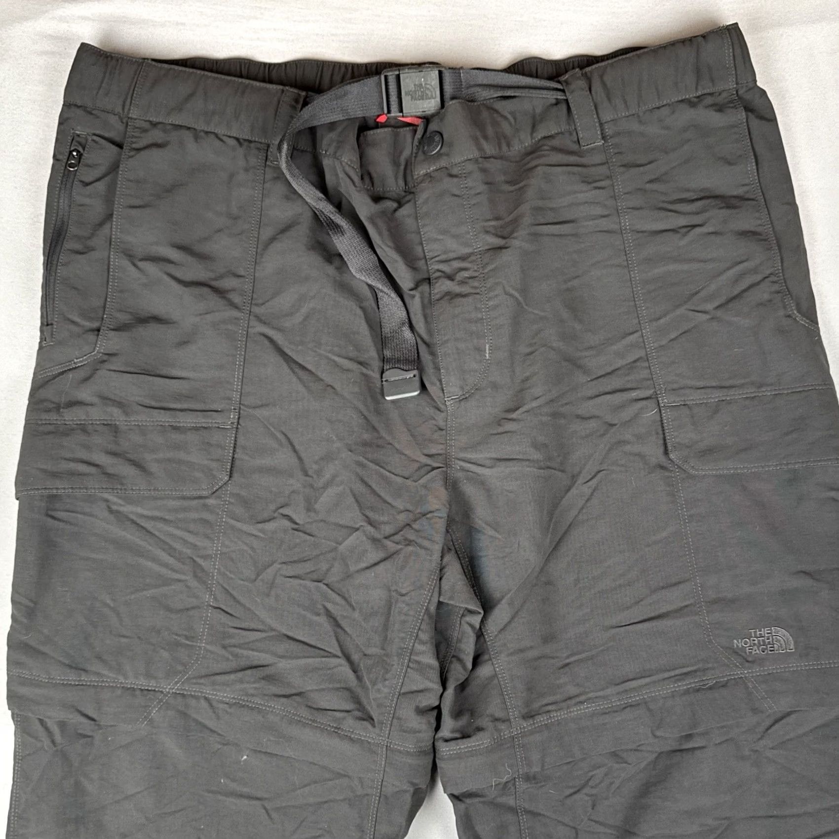 The North Face The North Face Mens Cargo Pants XXL Dark Gray Belted Hiking Convertible Outdoor Walking Adventure Size US 39 - 2 Thumbnail