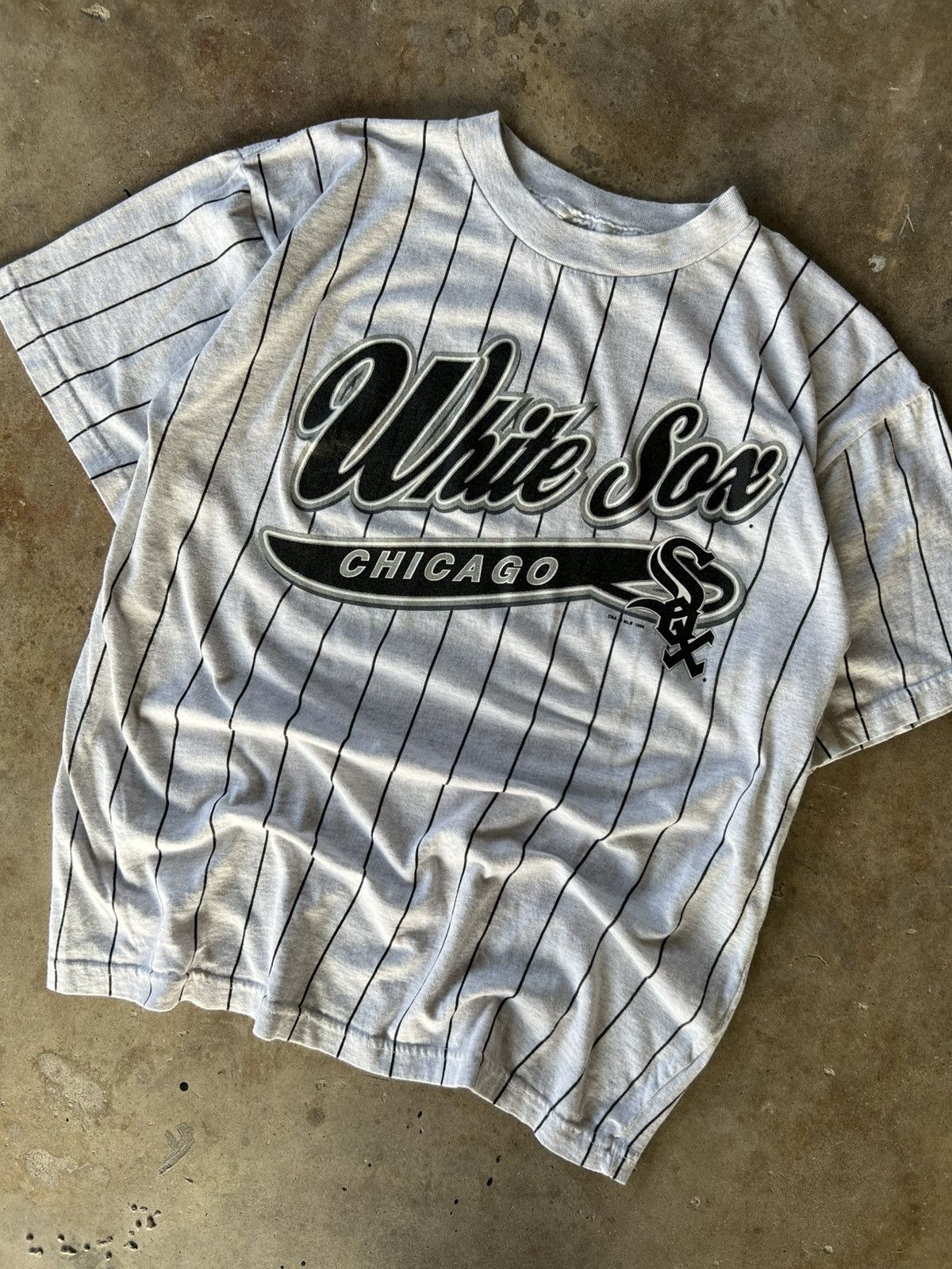 Starter Vintage 90’s Pinstripe MLB White Sox T Shirt Size US L / EU 52-54 / 3 - 2 Thumbnail