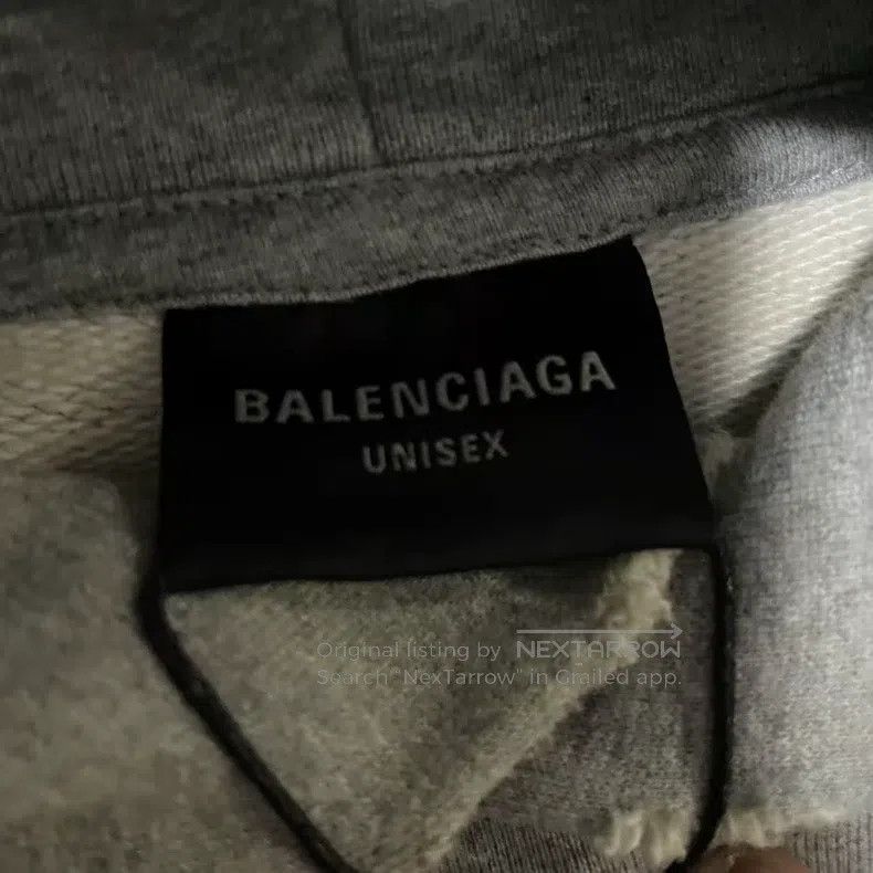 Balenciaga Balenciaga Letter logo print gray hoodie Size US L / EU 52-54 / 3 - 3 Thumbnail