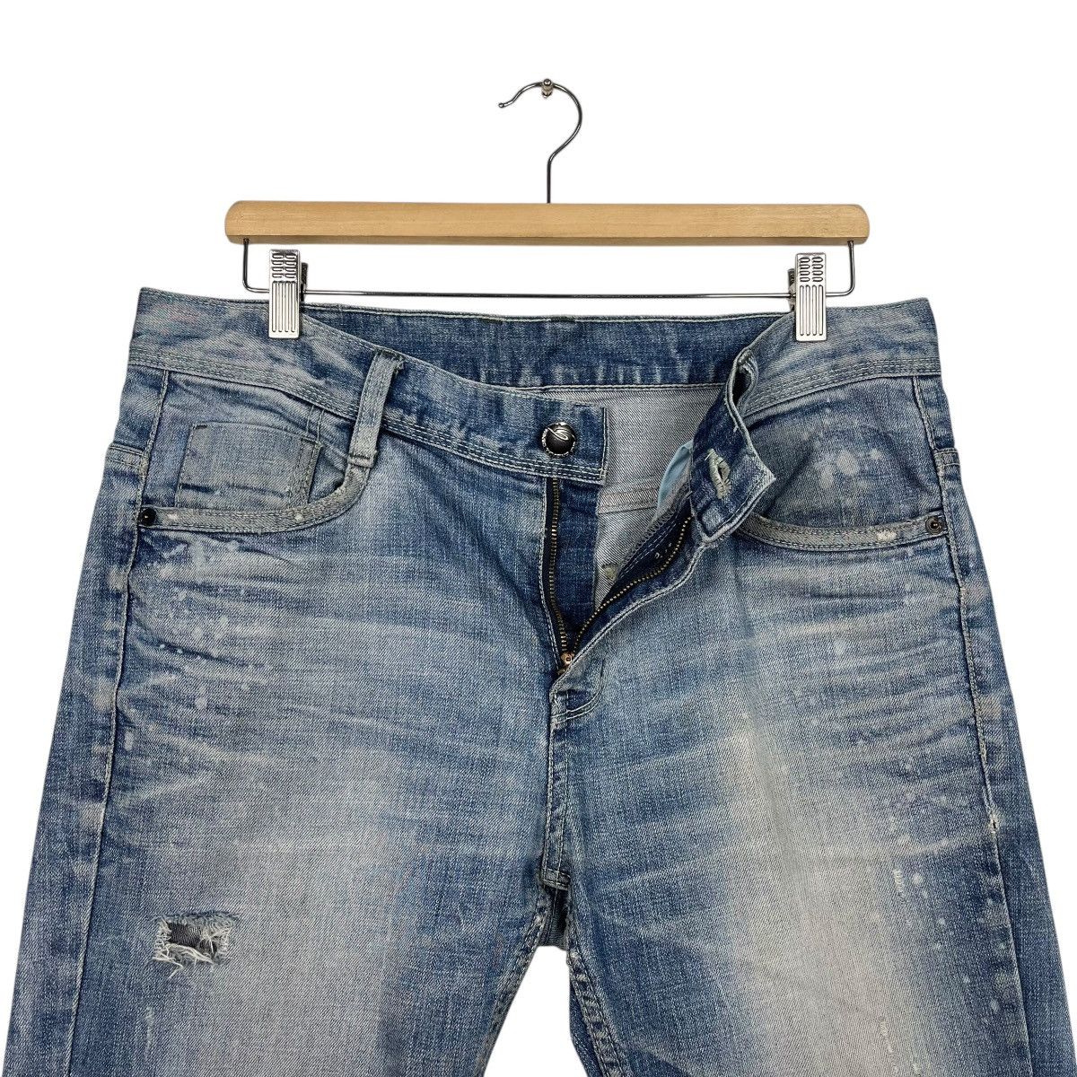 Other Vintage GRF Distressed Denim Jeans Size US 34 / EU 50 - 14 Thumbnail