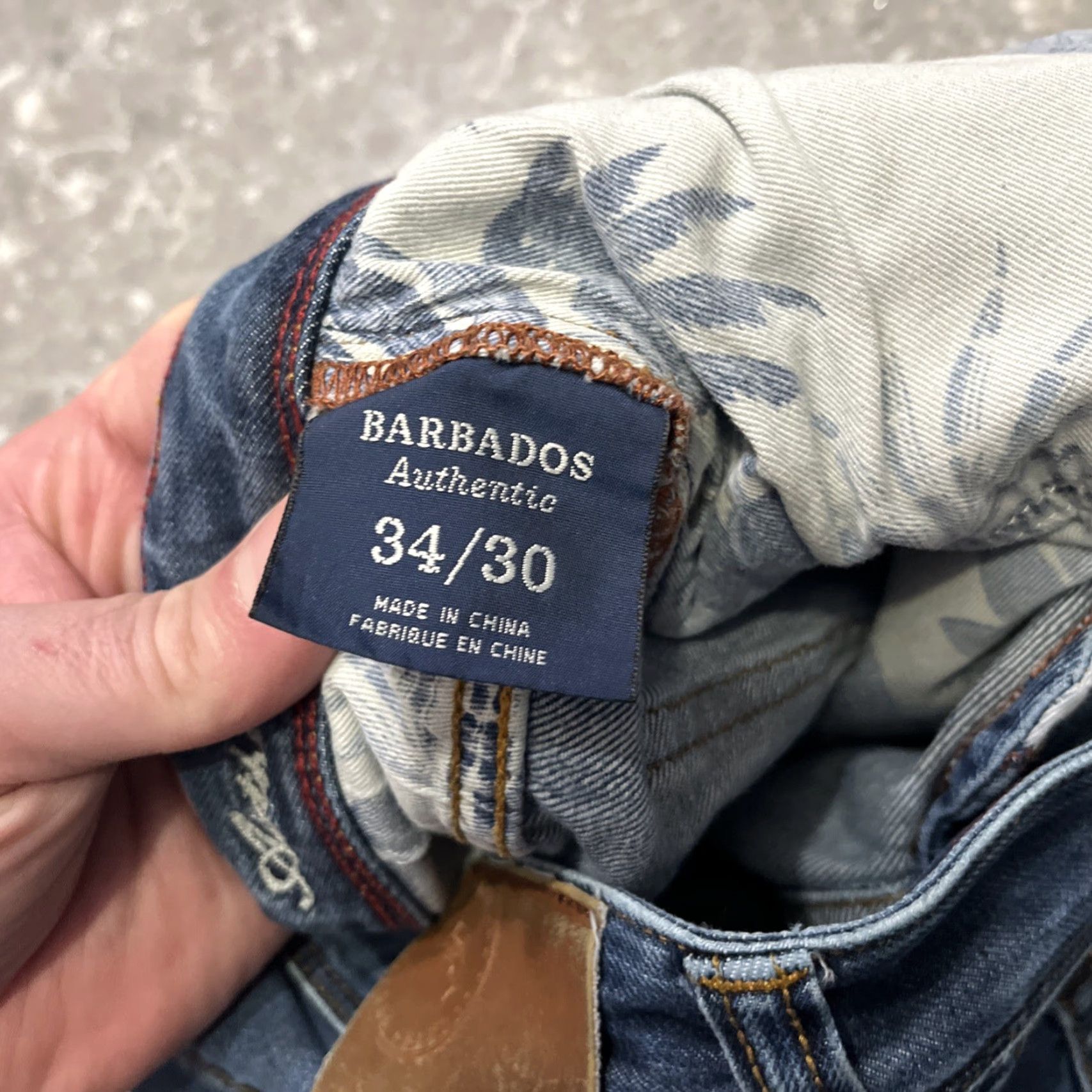 Tommy Bahama VINTAGE Tommy Bahama Jeans Mens 34x30 Blue Barbados Straight Leg Size US 34 / EU 50 - 3 Thumbnail